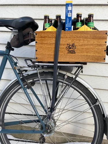 Wooden owm Bike Crate