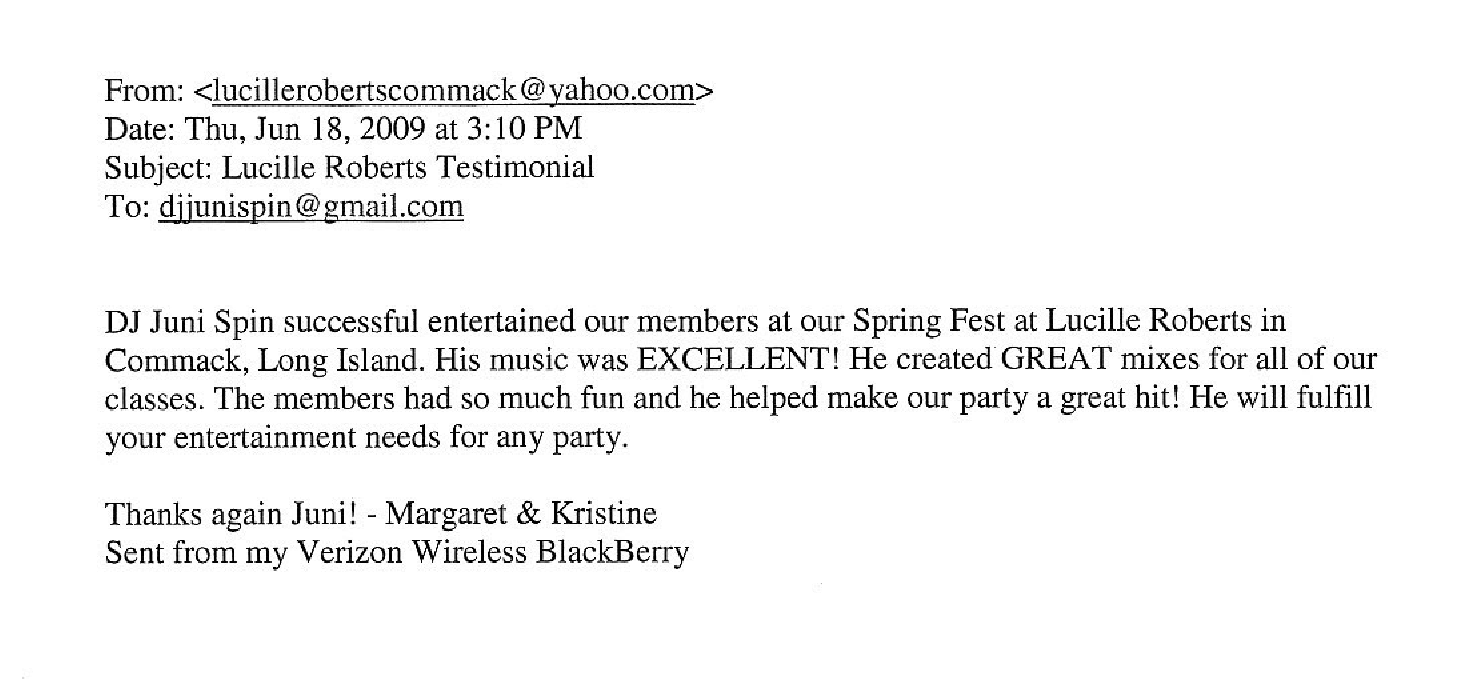 Lucille Roberts Gym Party