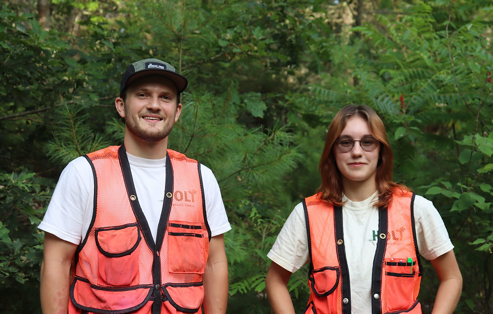 Summer 2025 Research Technicians Alex Klalo (Right) and Ashton Groneman (Left)