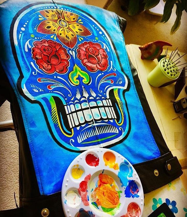 Thumbnail: Hand painted Leather Coats