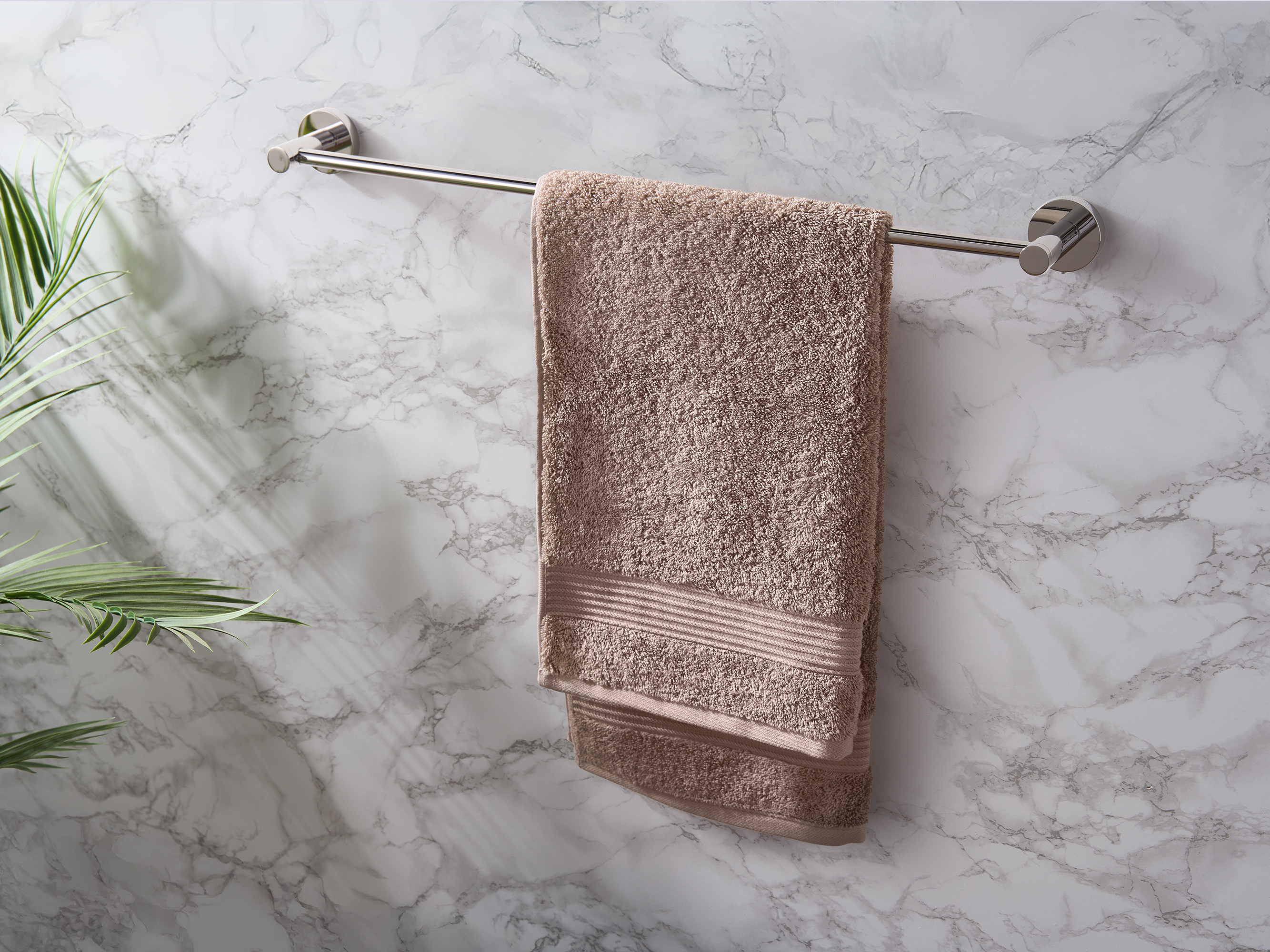 Harrogate Towel Rail in Polished Steel view 2
