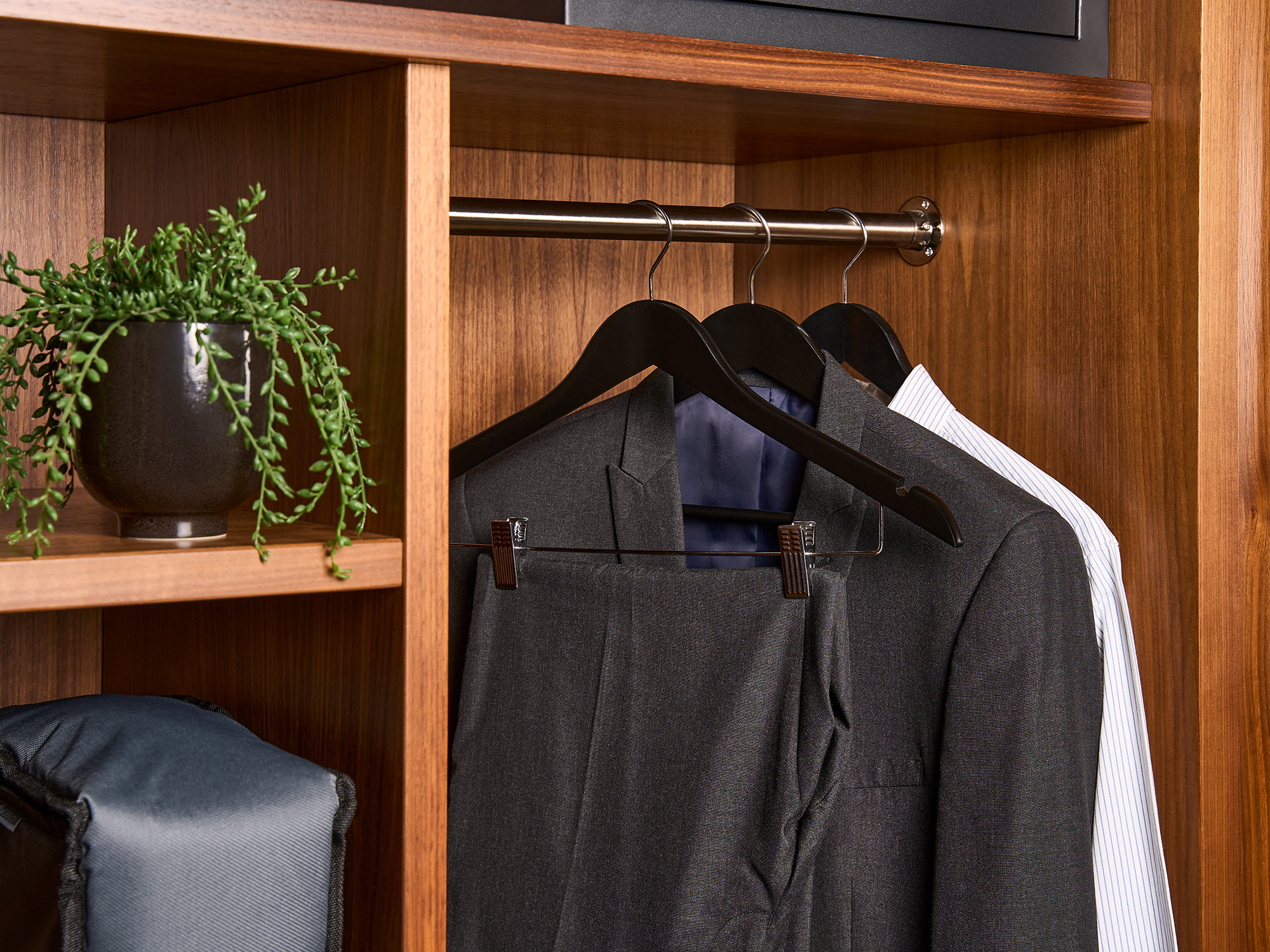 Burlington Guest Hanger with Clips in Black view 2
