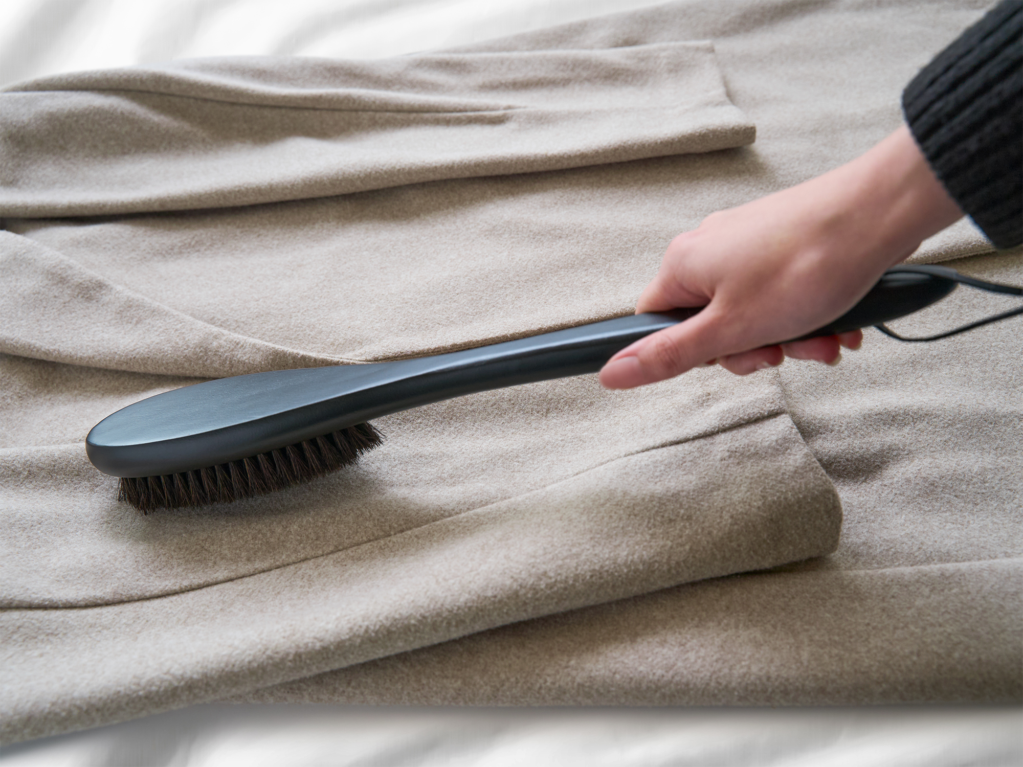 Skipton Clothes Brush in Black view 2