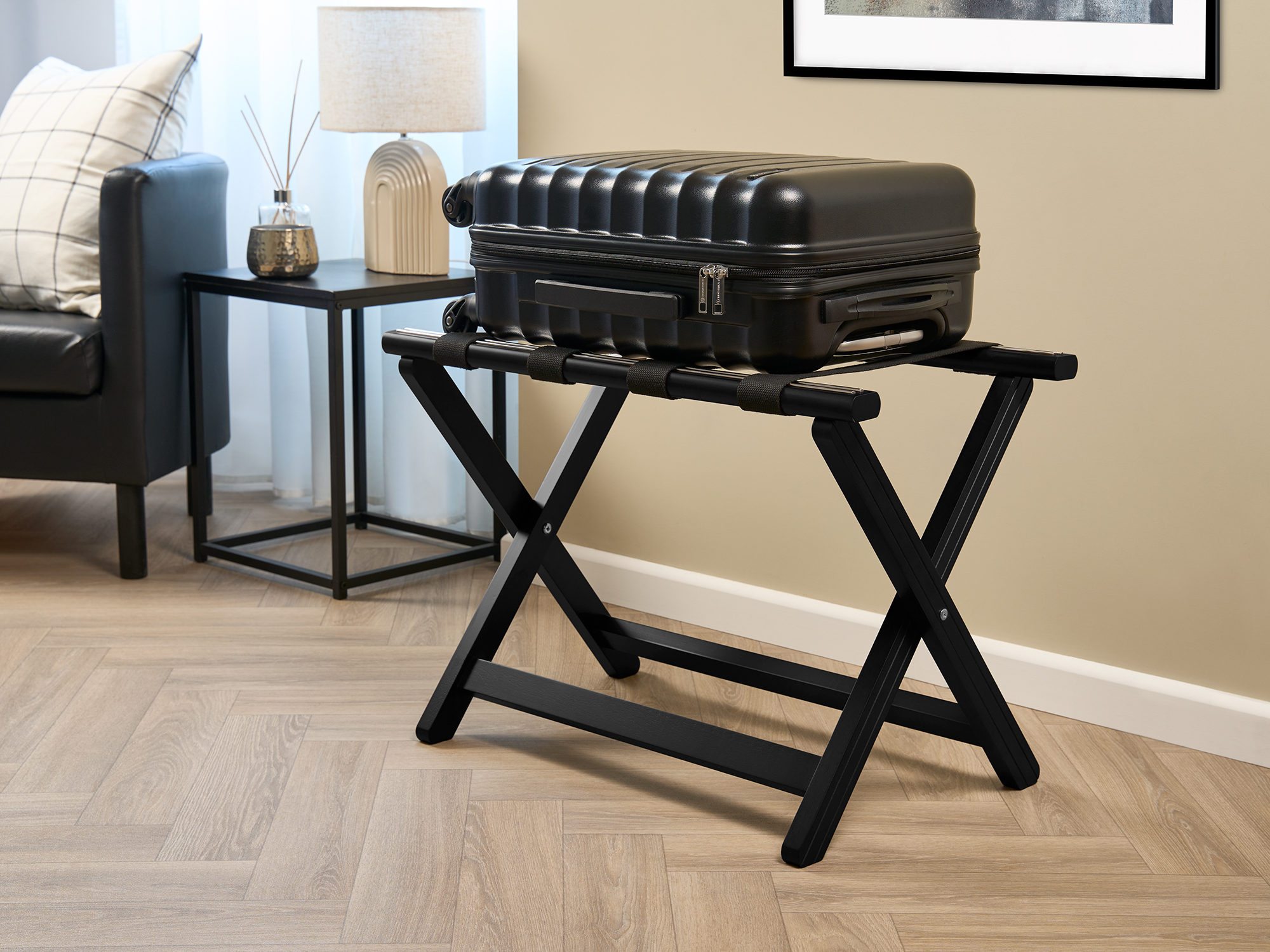York Luggage Rack in Black view 9