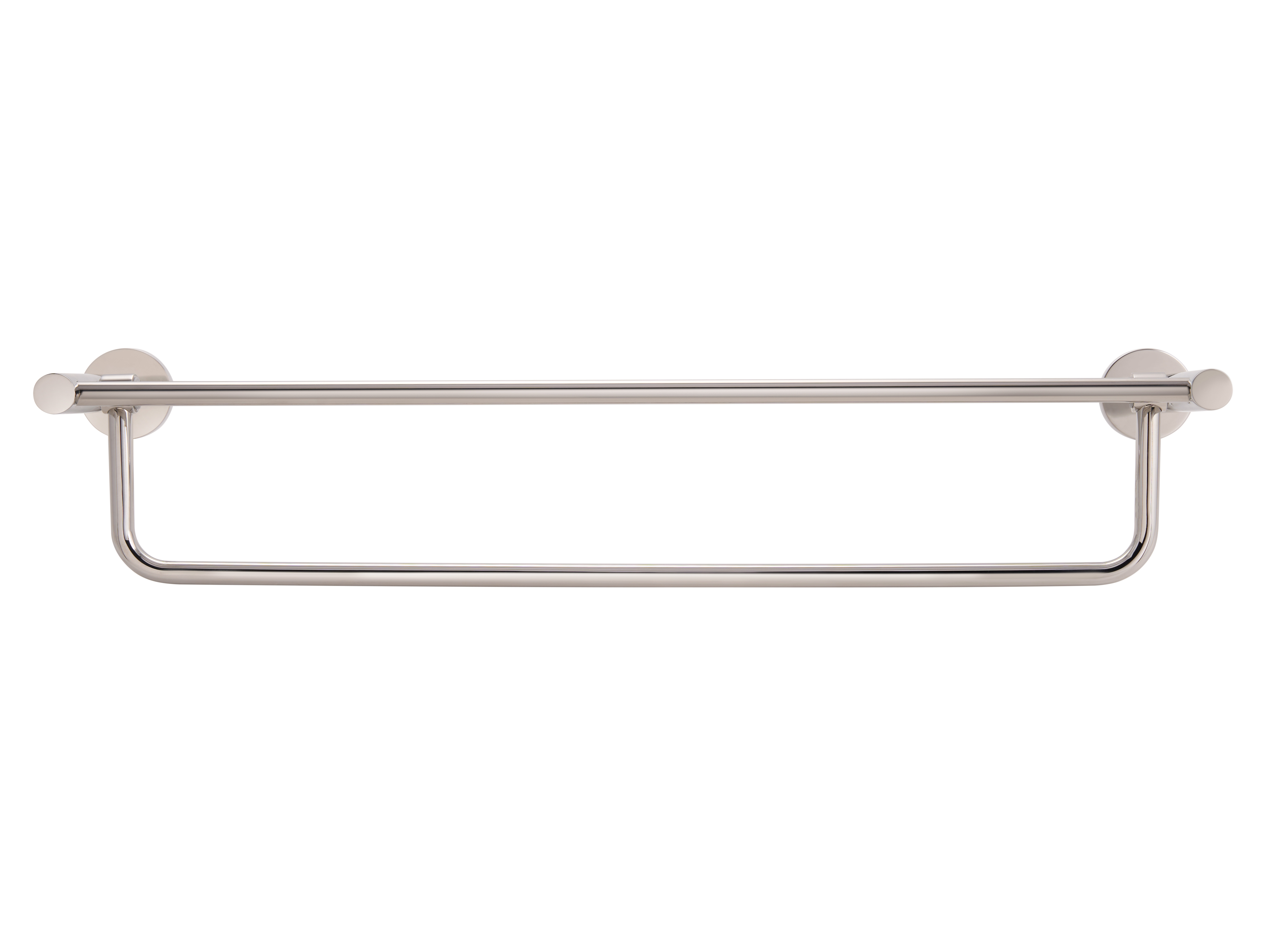 Harrogate Towel Rail with Shelf in Polished Steel view 5