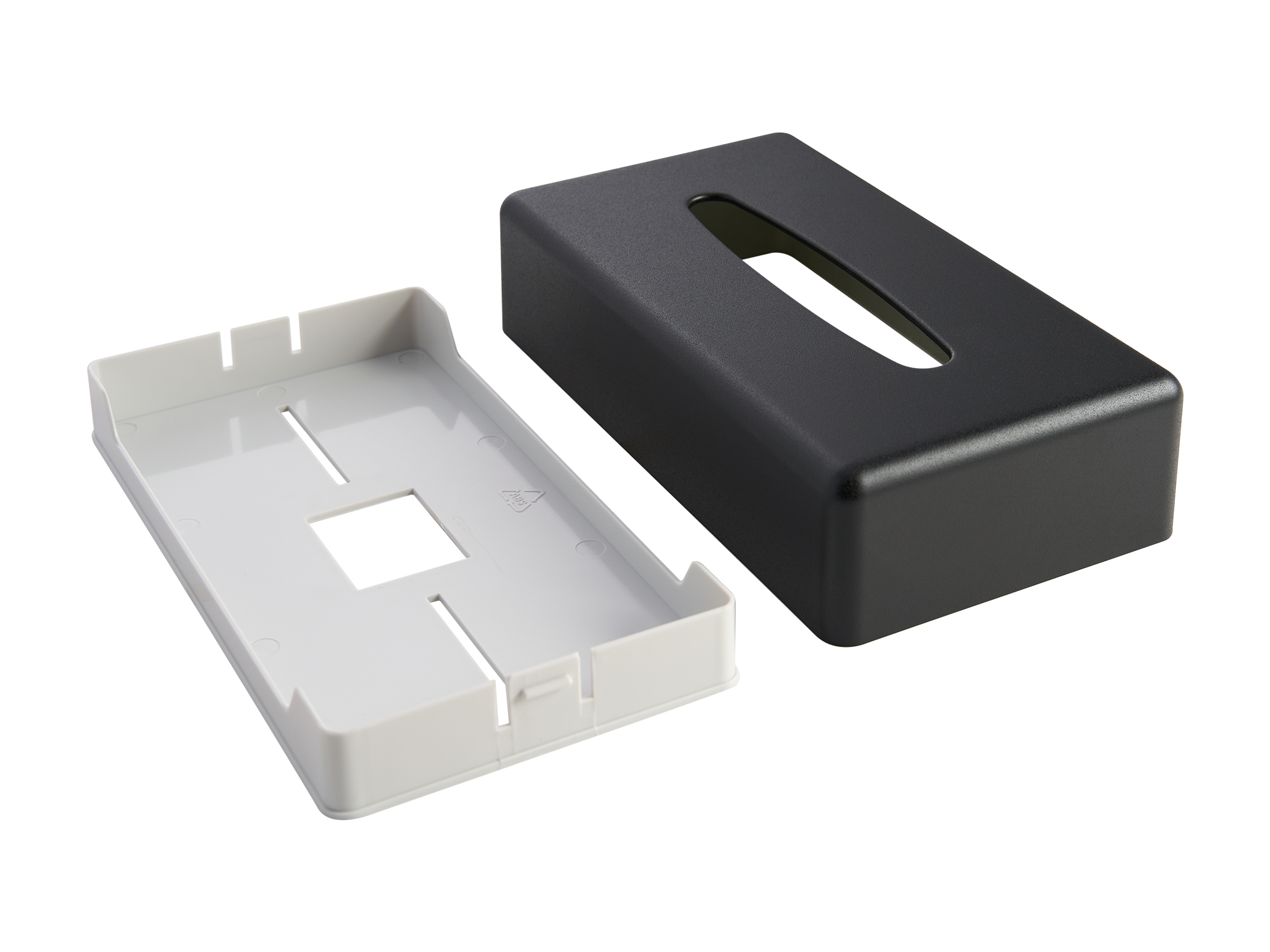 Rectangle Tissue Box Holder (Devon / TBC0002) in Black view 5