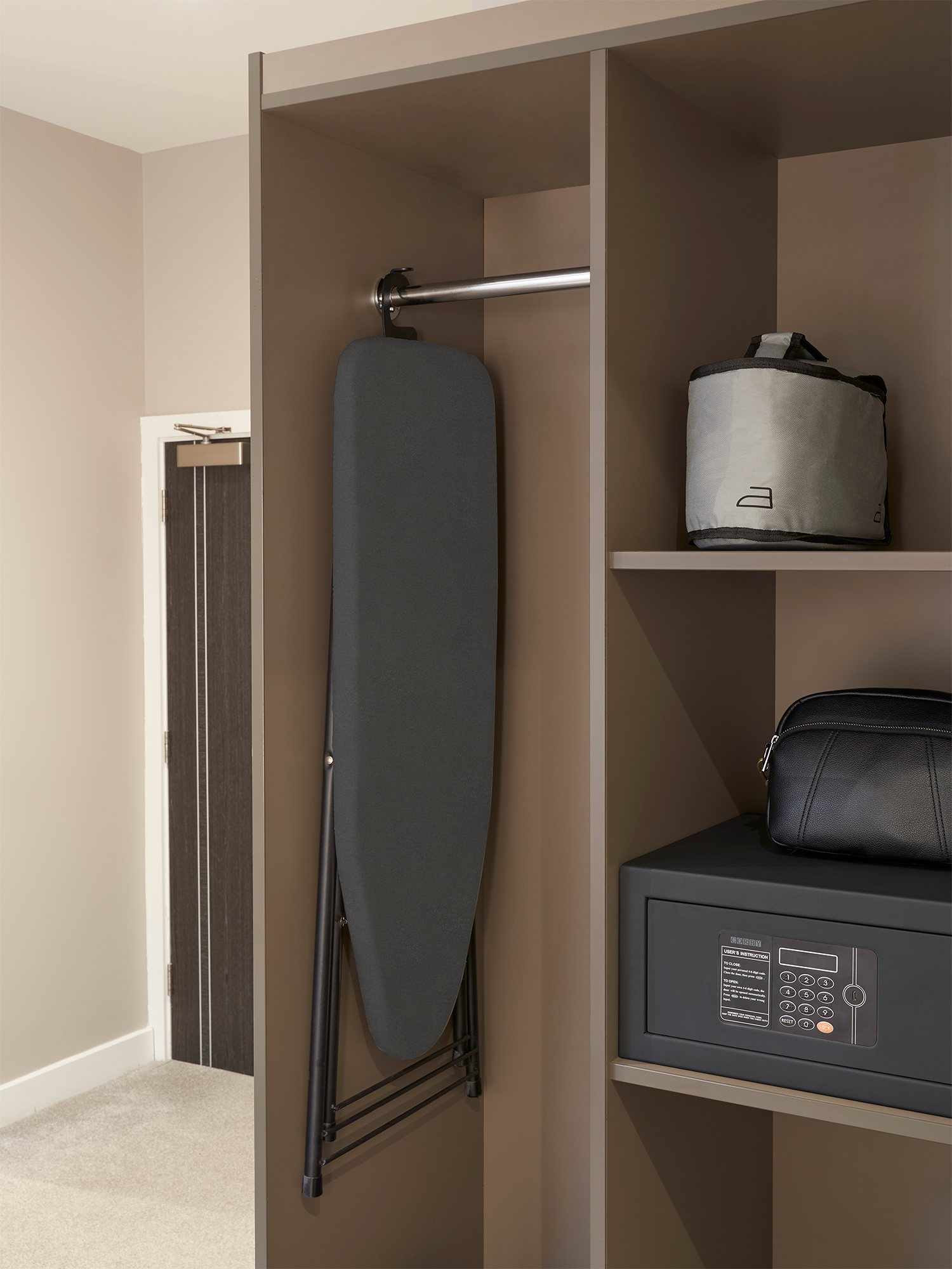 Berkshire Ironing Board with Hanger in Dark Grey view 2