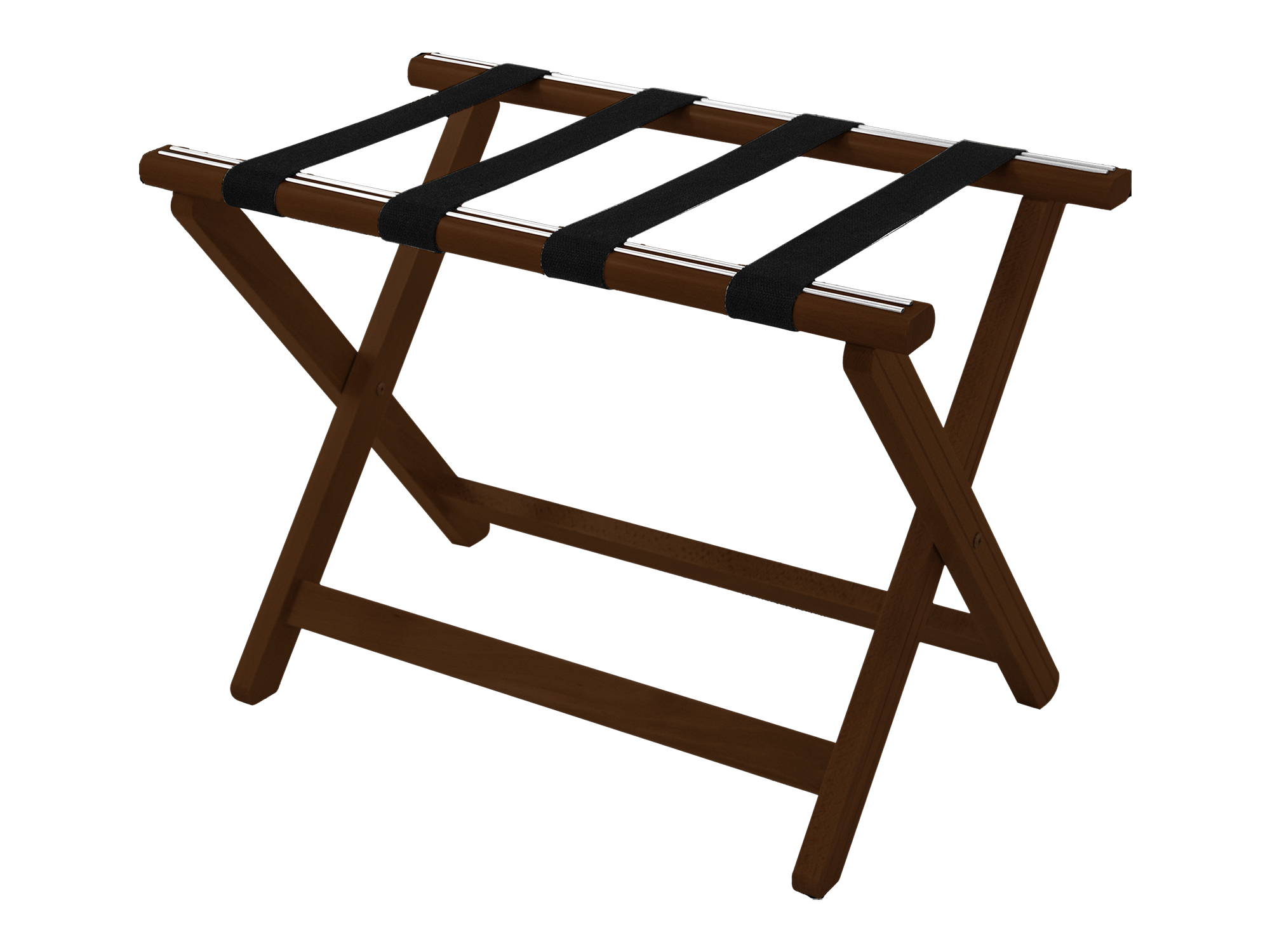 York Luggage Rack in Dark Wood