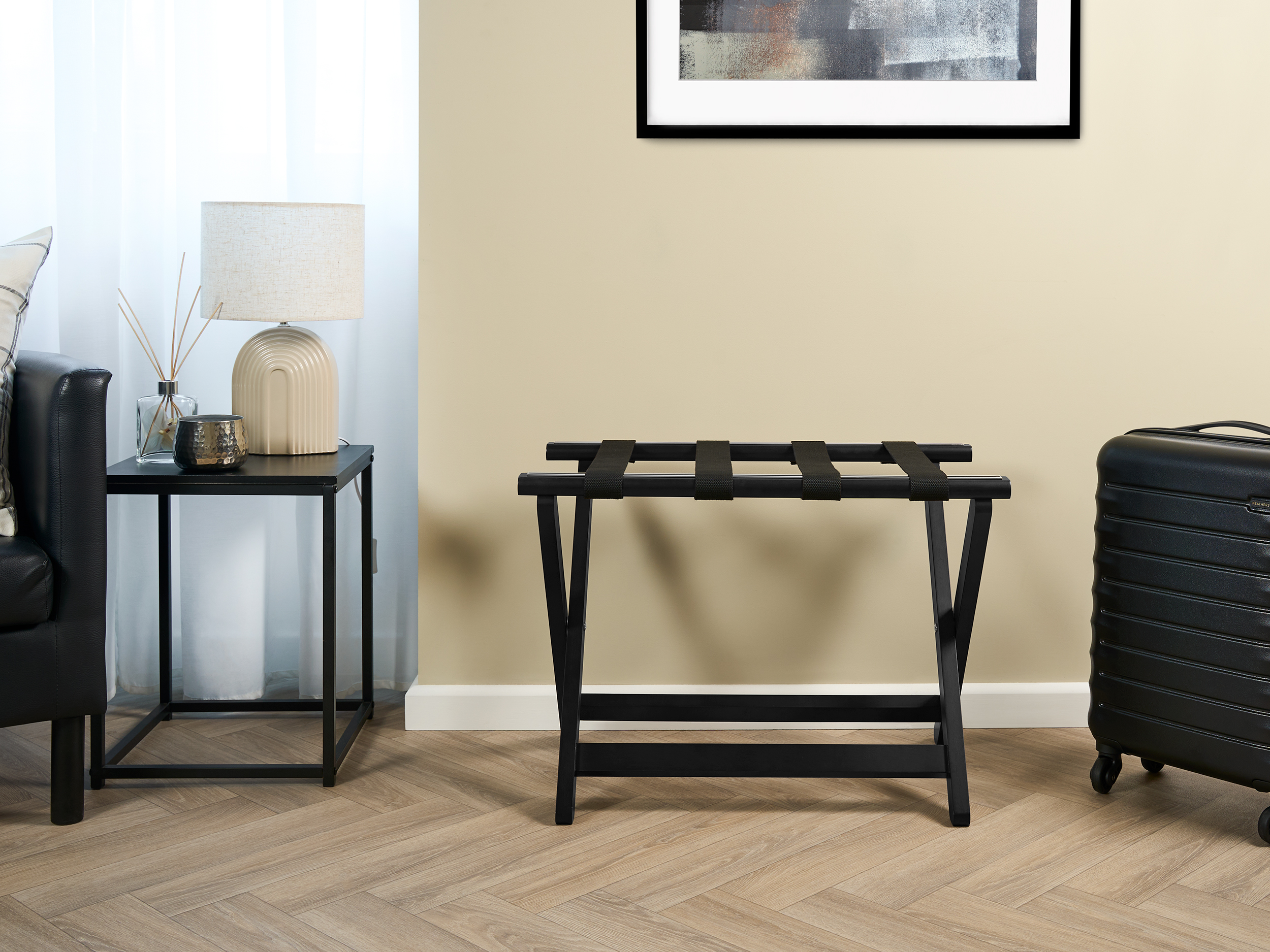 York Luggage Rack in Black view 8