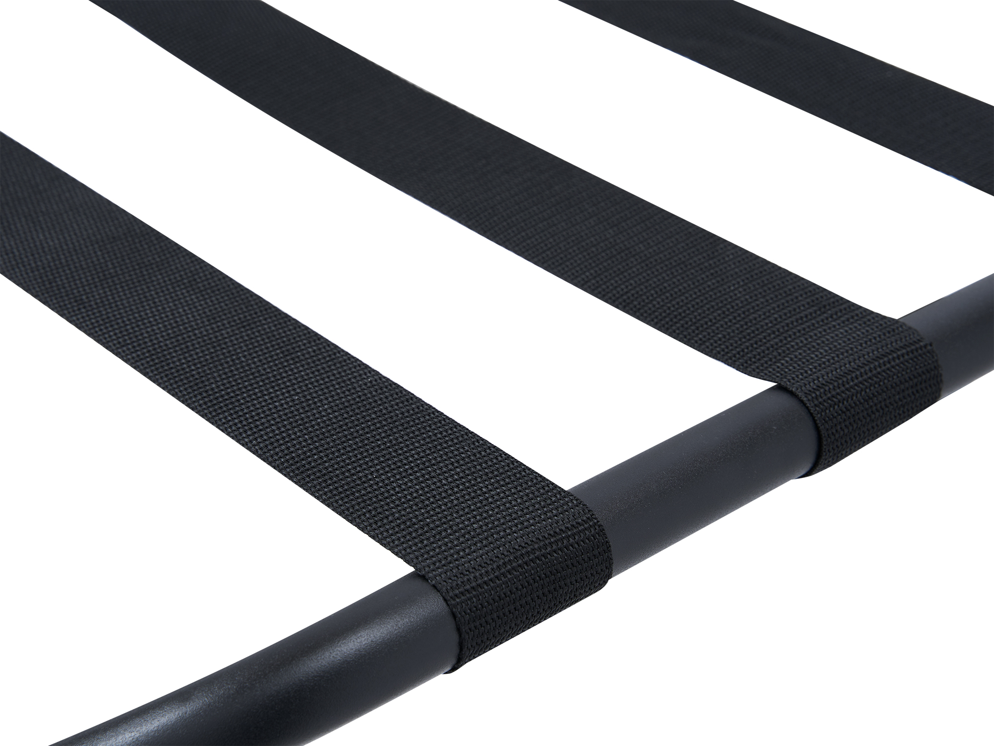 Metal Luggage Rack with Back (Ashton / LGR0001) in Black view 4