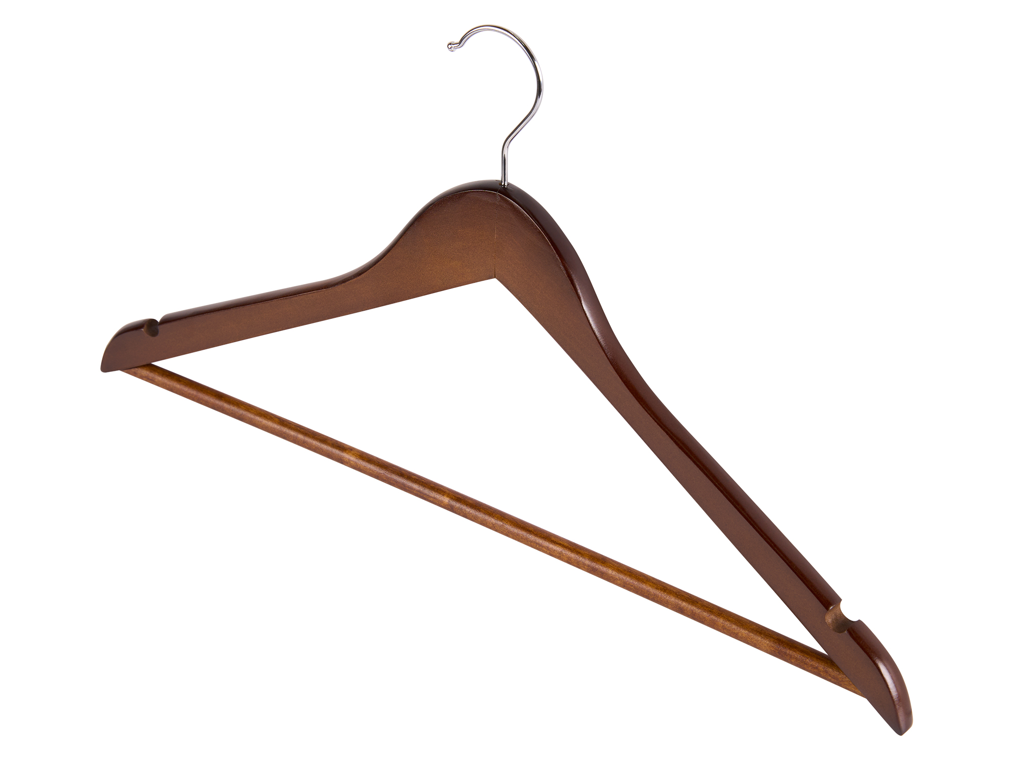 Chelsea Guest Hanger in Dark Wood view 3