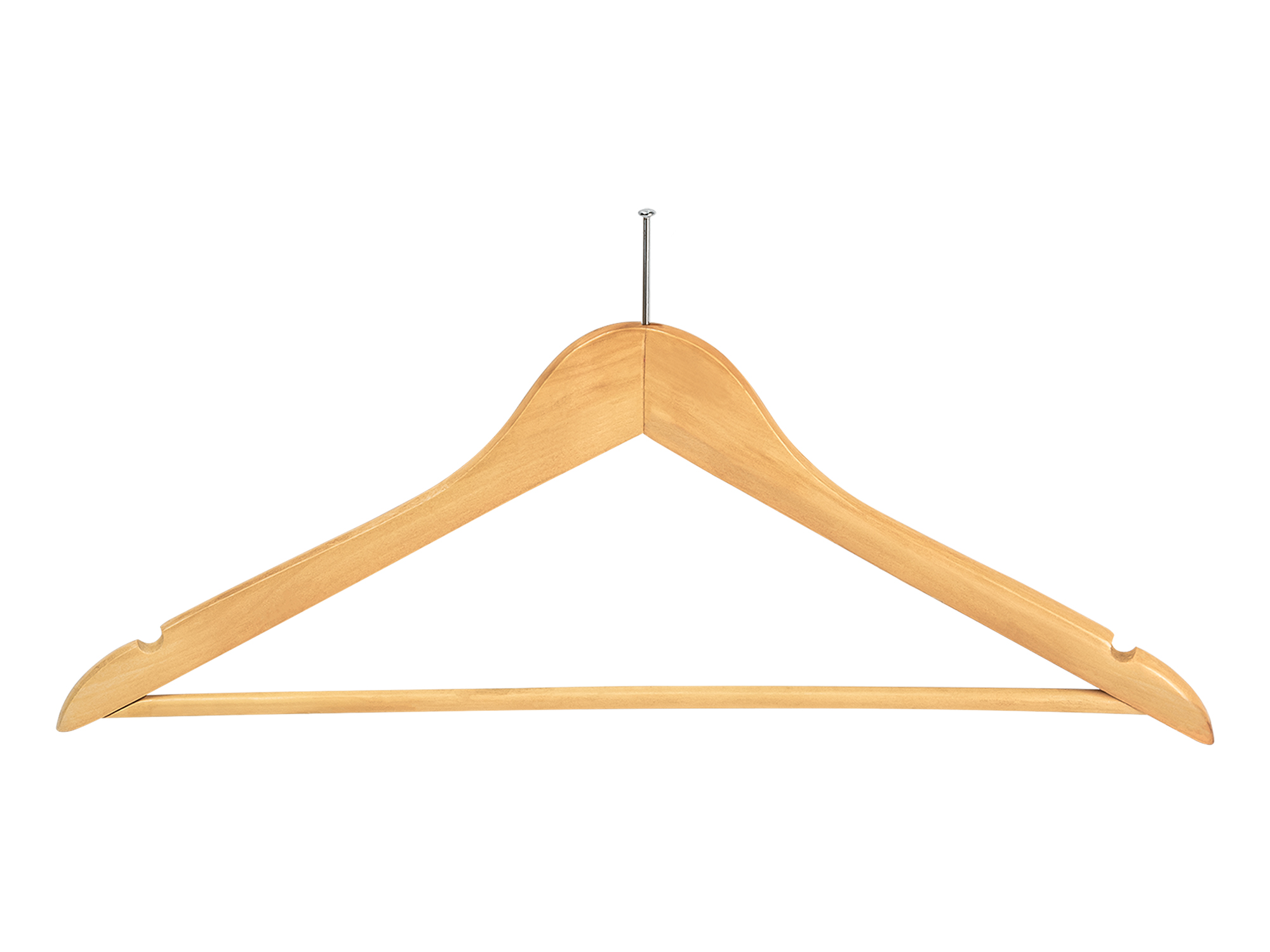 Chelsea Guest Hanger with Security Pin in Light Wood