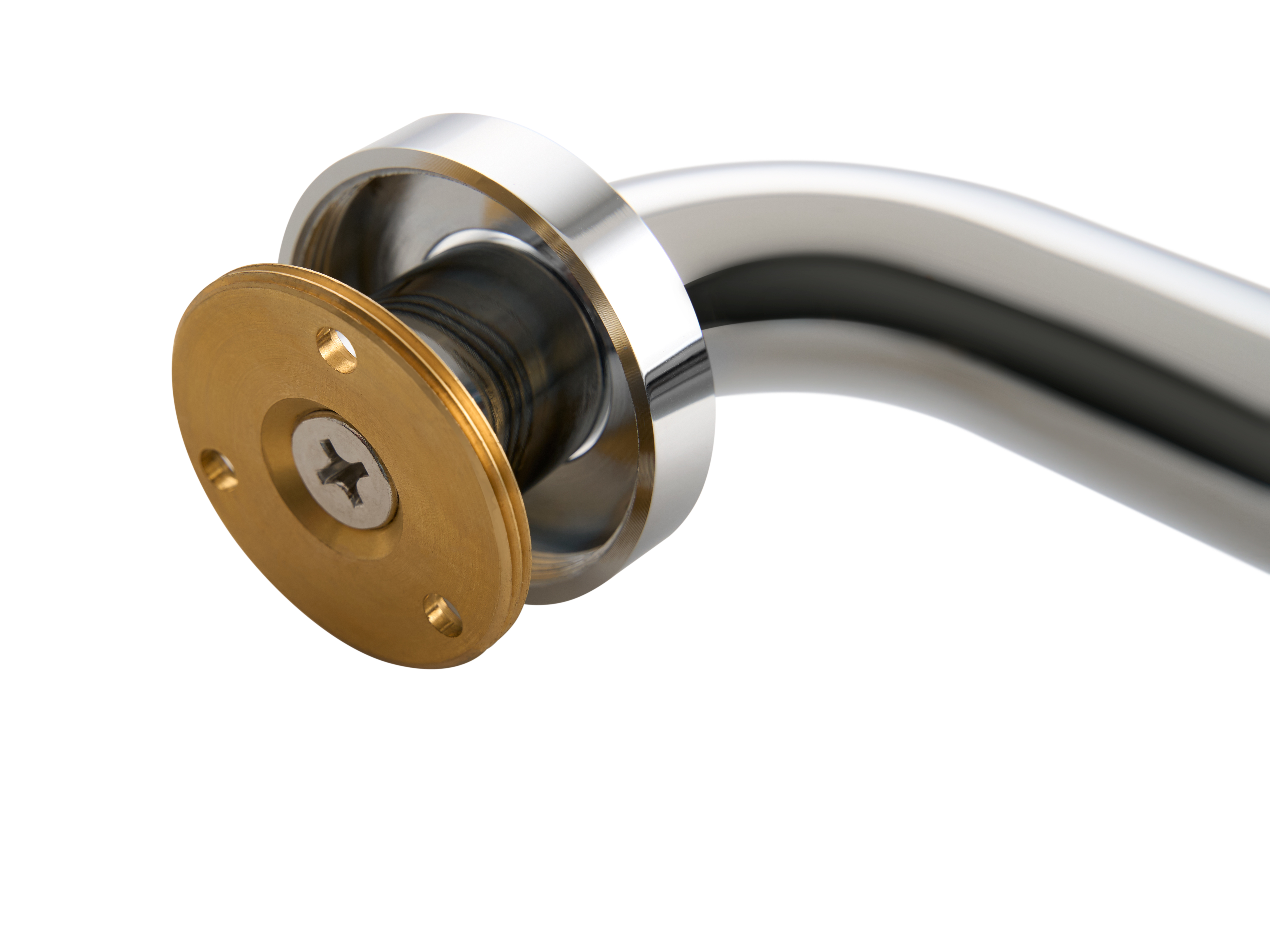 Harrogate Grab Rail in Polished Steel view 8