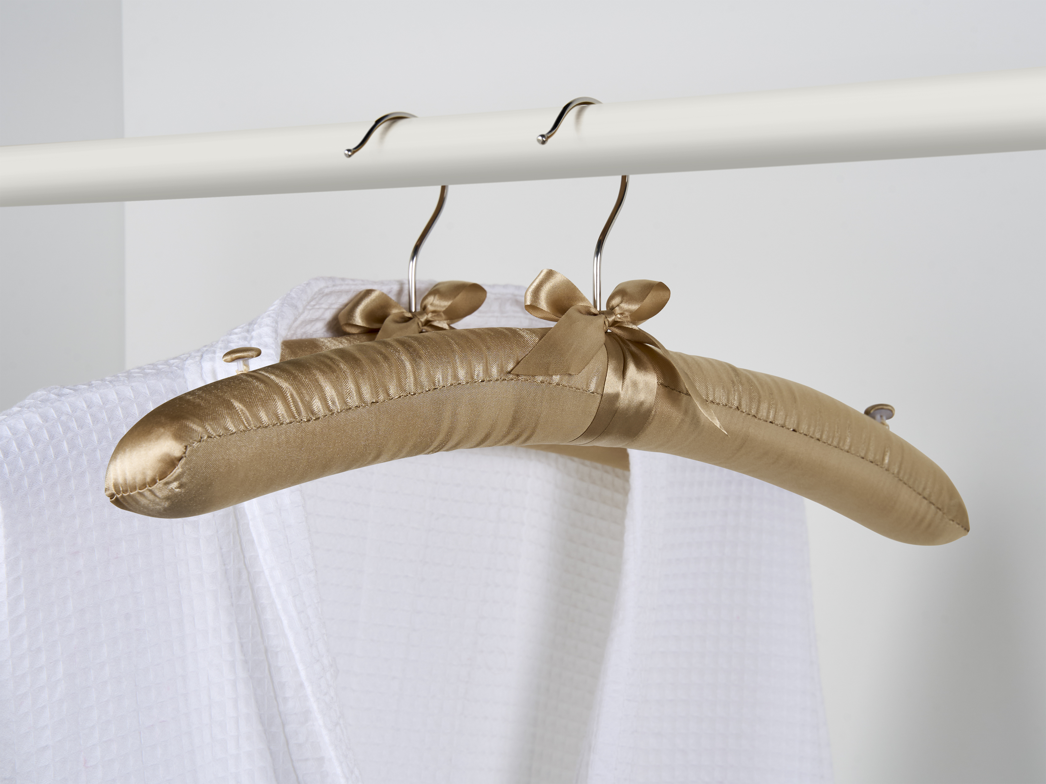 Saltaire Satin Guest Hanger in Champagne view 5