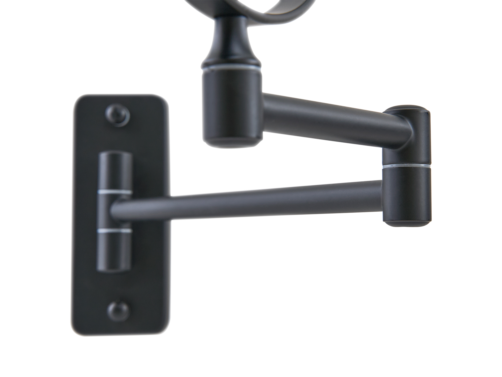 Winchester Wall Mounted Mirror in Matt Black view 5