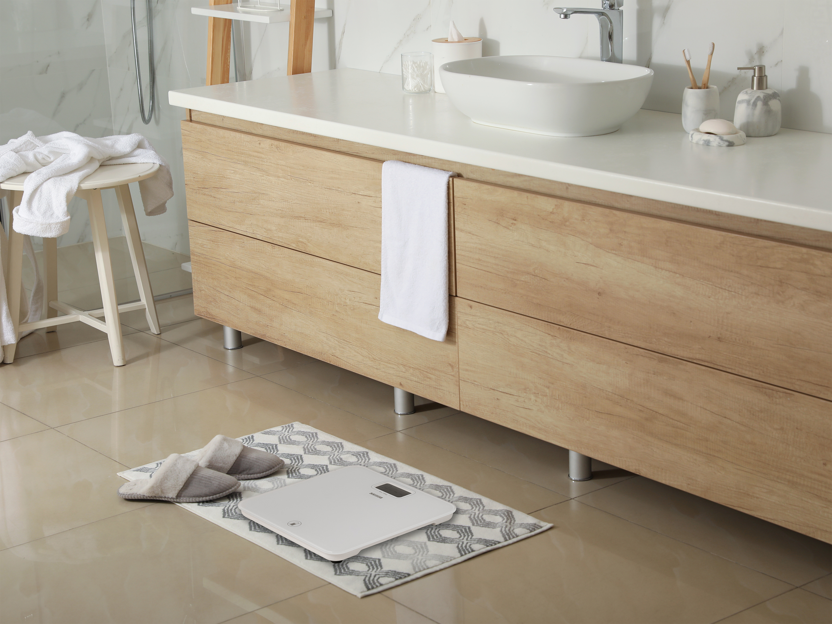 Marsden Battery-Free Scales in White view 2