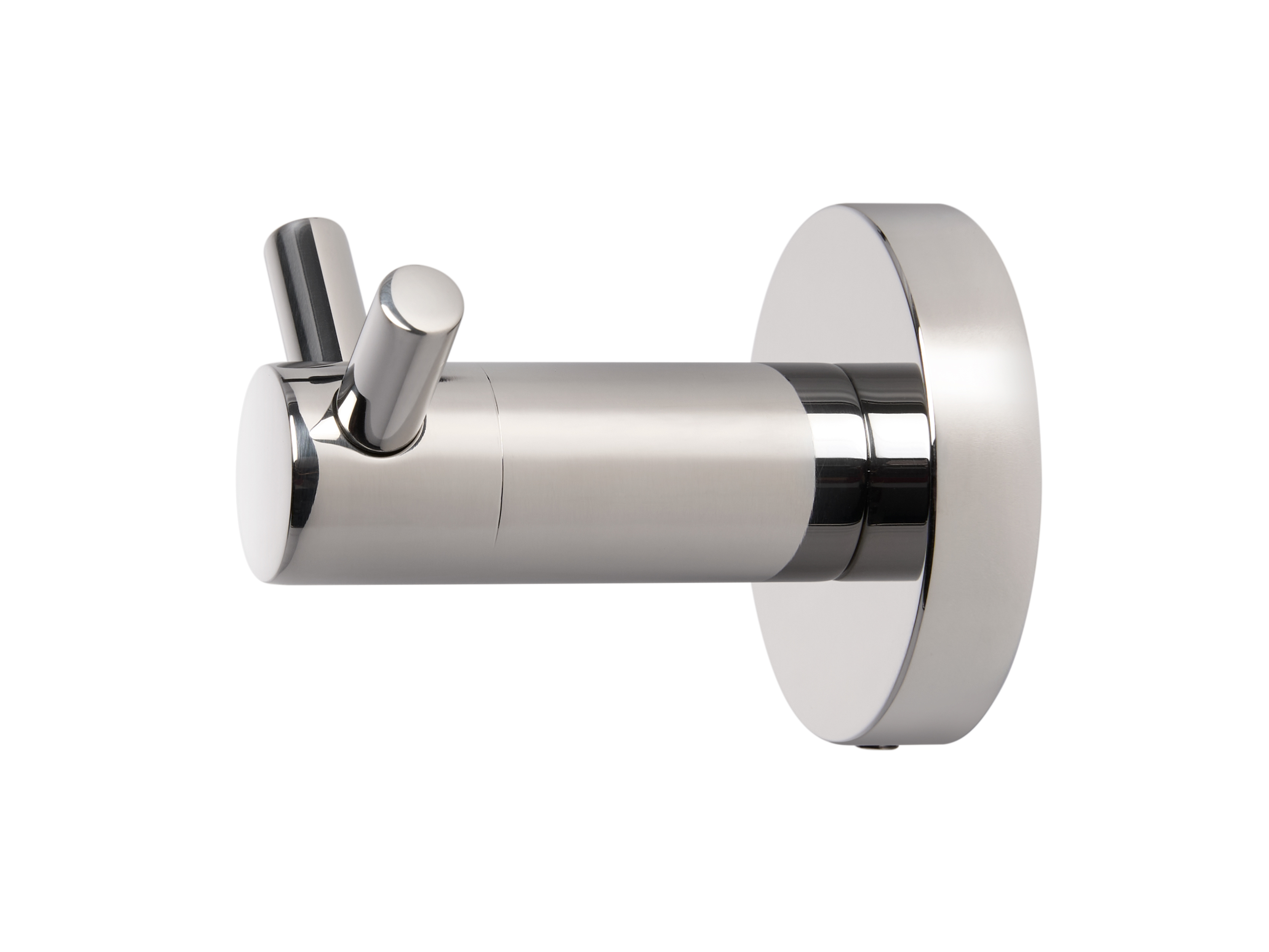 Harrogate Double Hook in Polished Steel