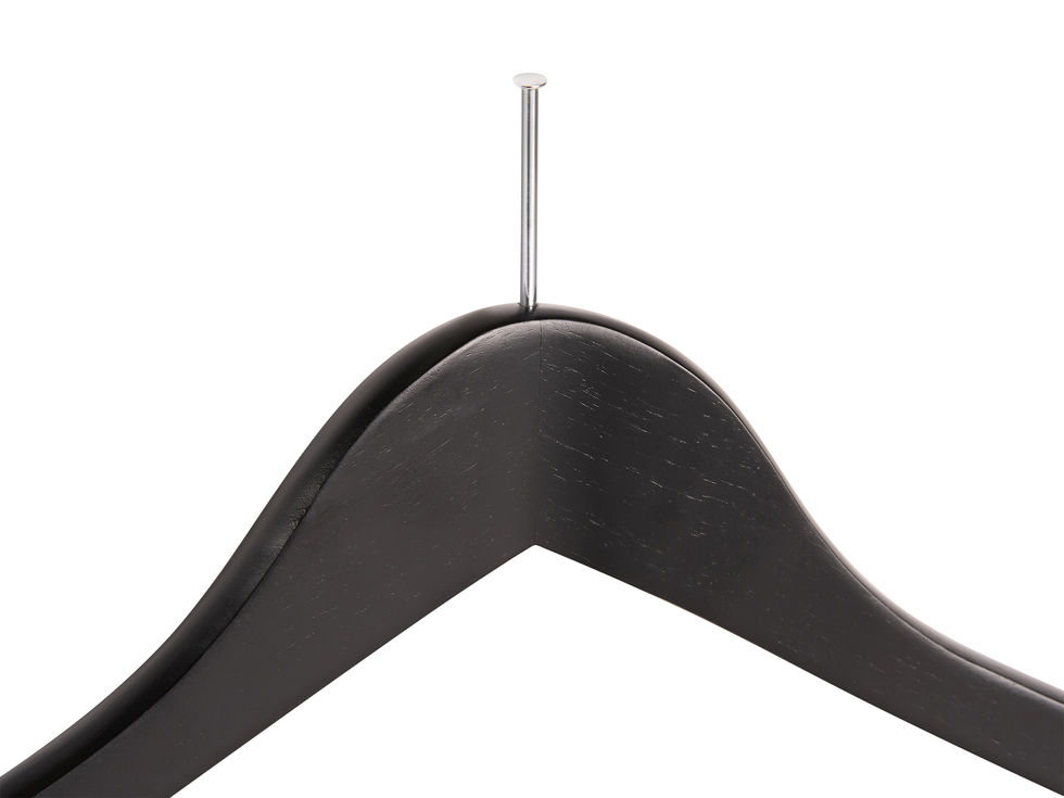 Burlington Guest Hanger with Security Pin & Clips in Black detail