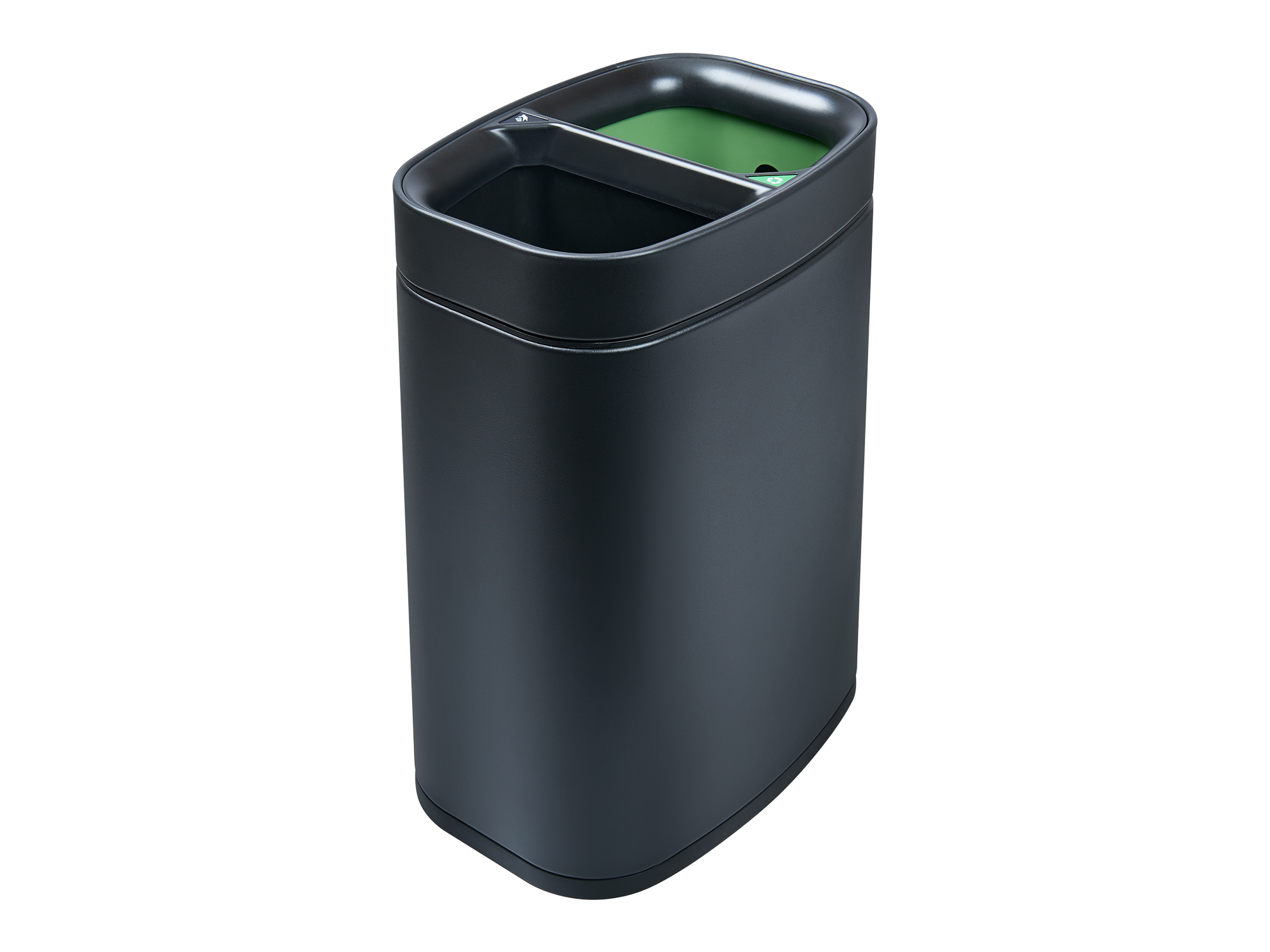 Newport Dual Recycling Bin in Black view 3