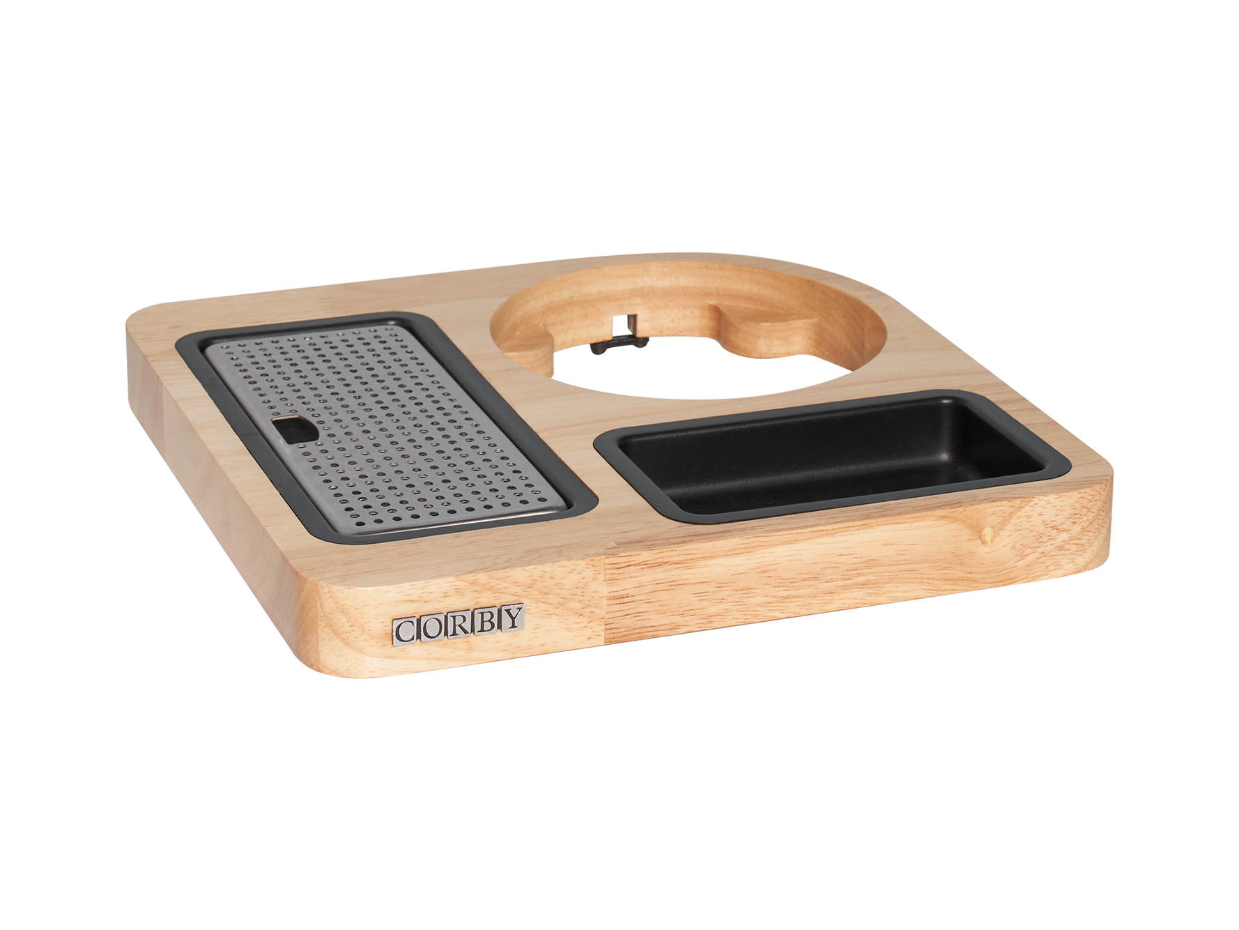 Canterbury Compact Welcome Tray in Light Wood view 3