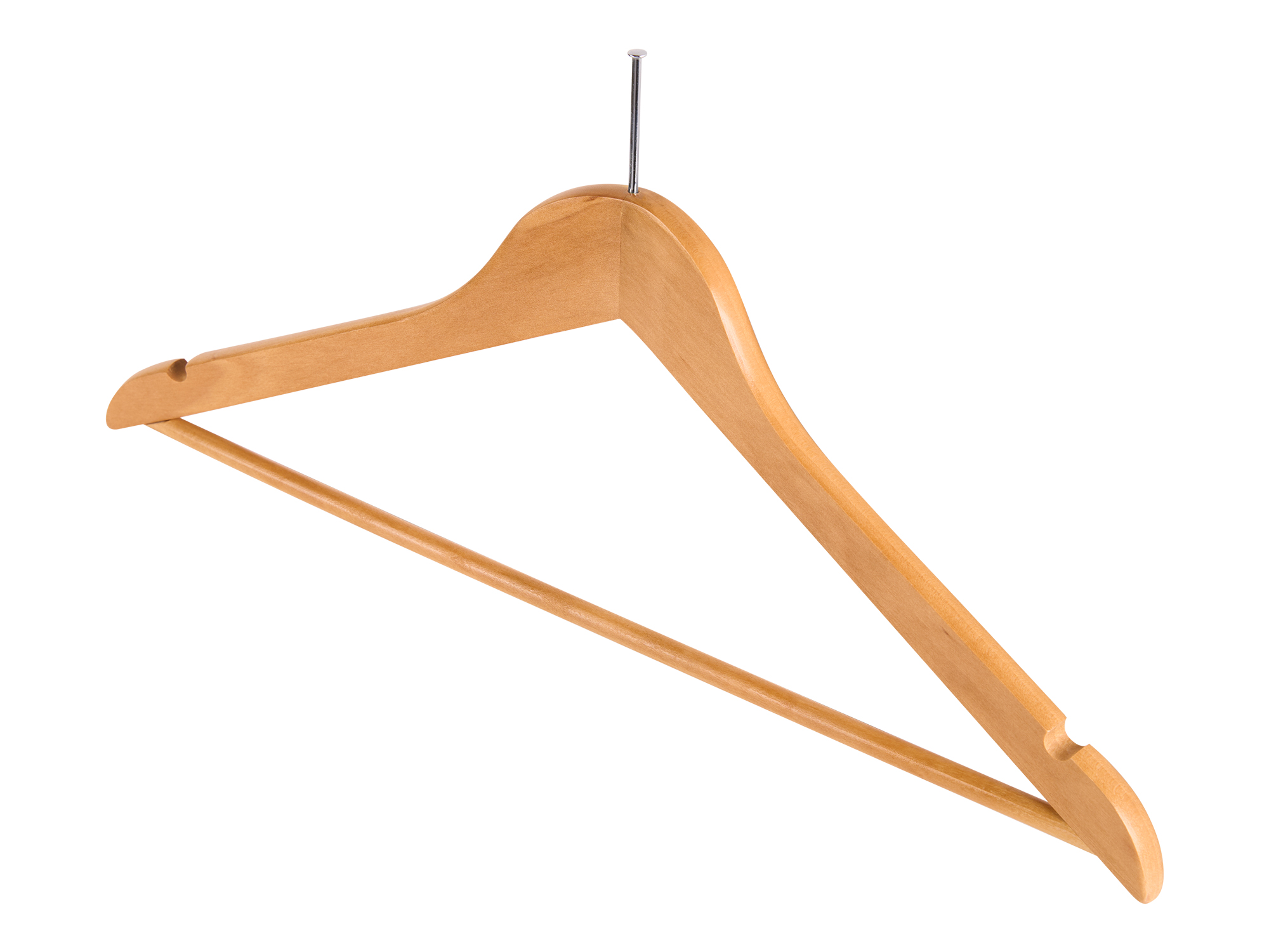 Chelsea Guest Hanger with Security Pin in Light Wood view 3