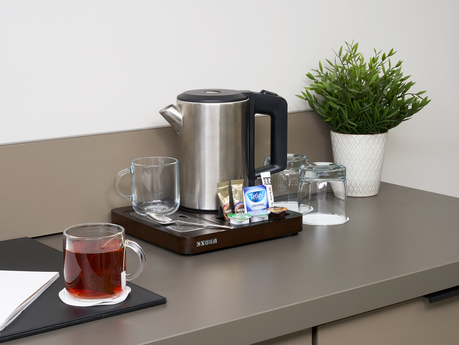Canterbury 1L Kettle in Brushed Steel view 6