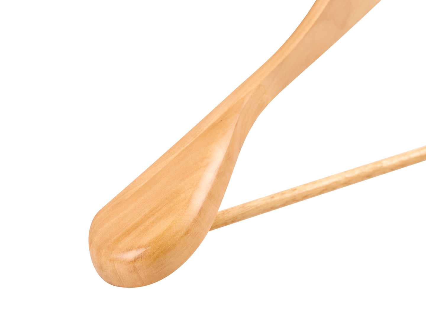 Clifford Suit Guest Hanger in Light Wood detail