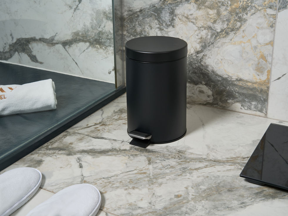 Croft 3L Pedal Bin in Black lifestyle