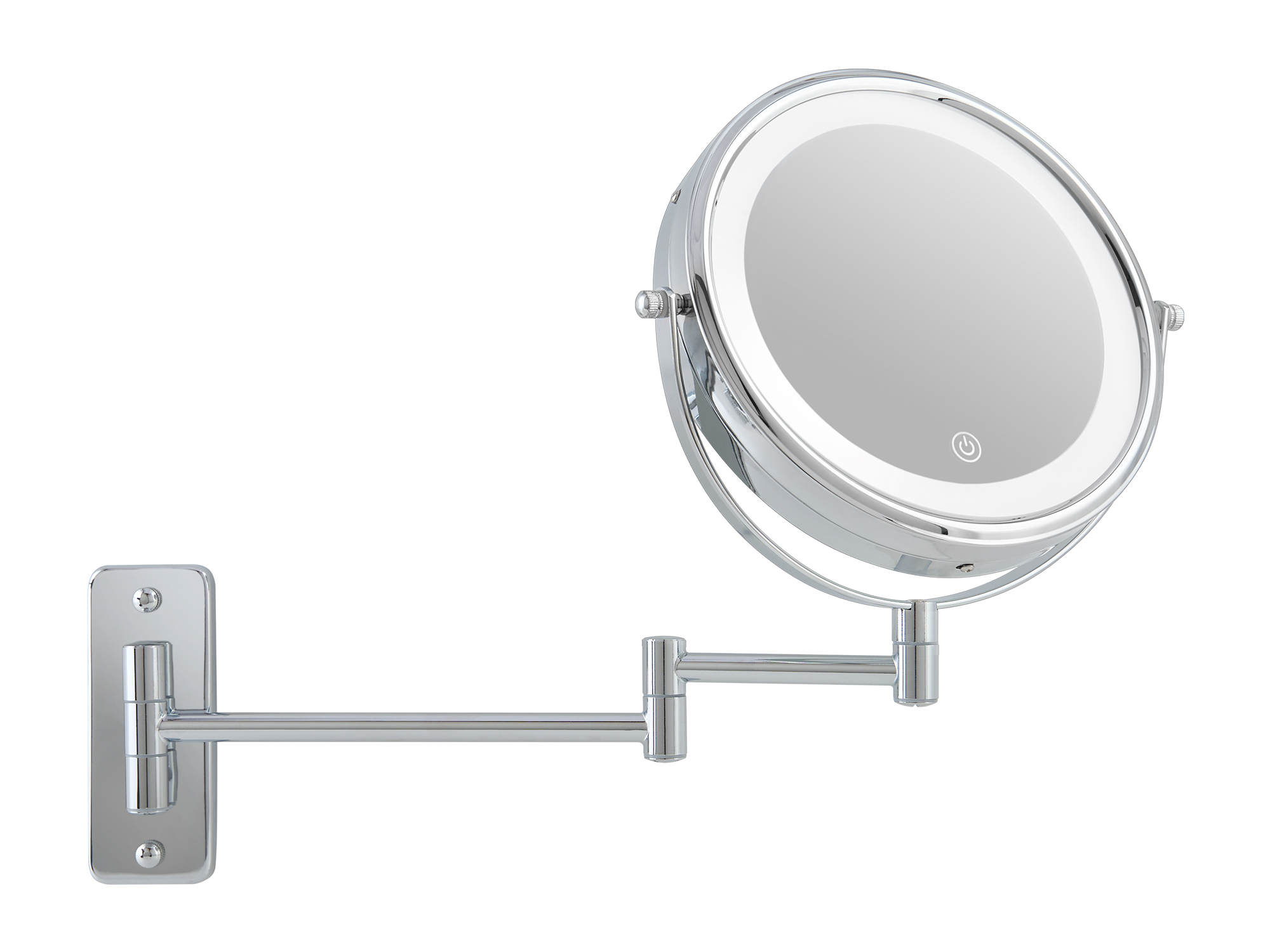 Winchester LED Wall Mounted Mirror in Chrome view 3