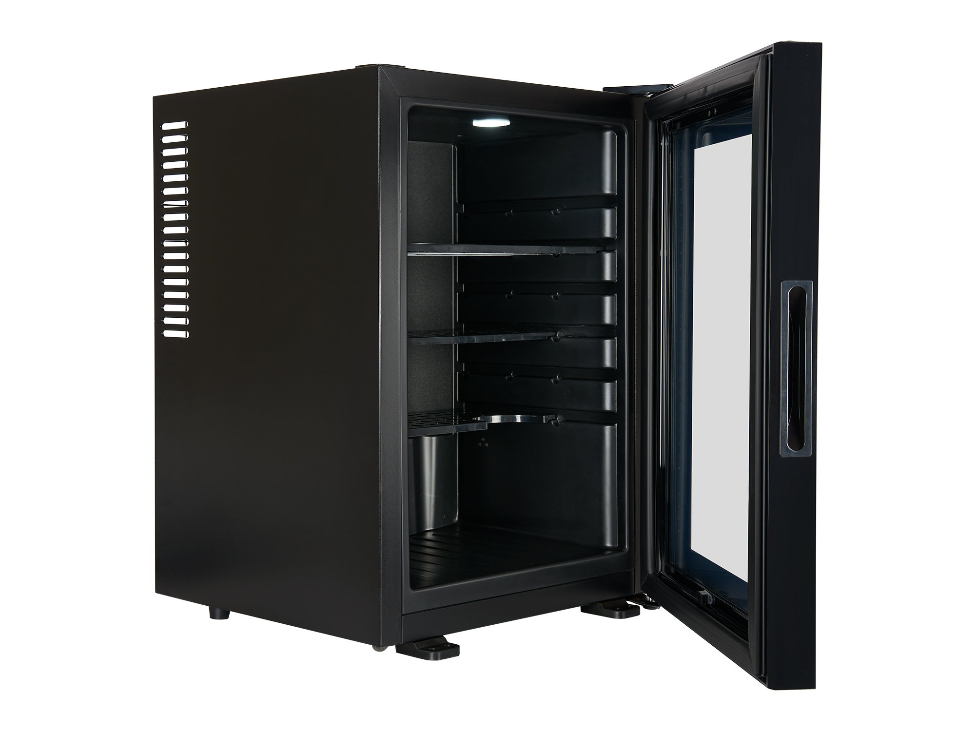Eton 40L Glass Door Minibar with Black Interior view 4