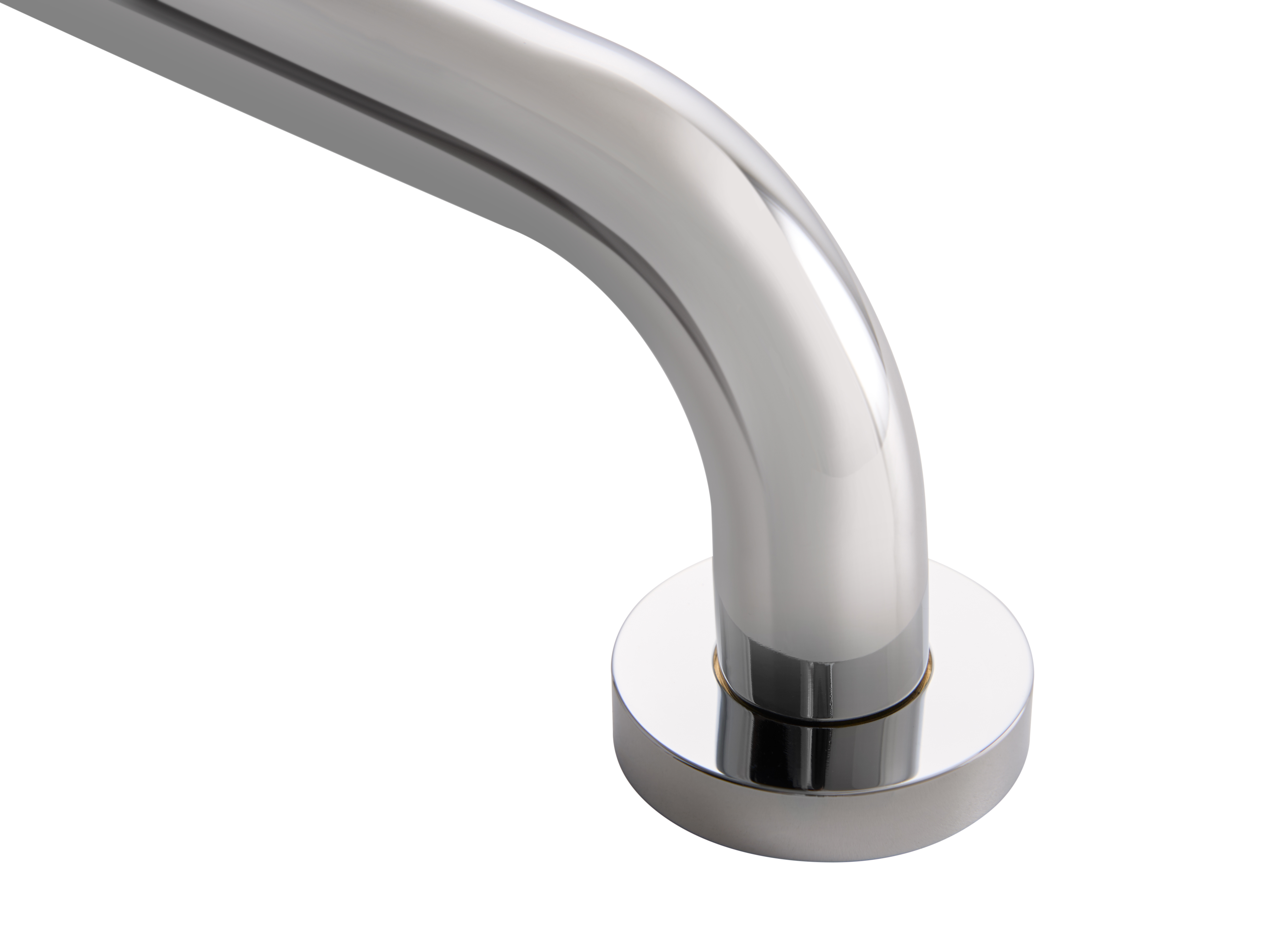 Harrogate Grab Rail in Polished Steel view 4