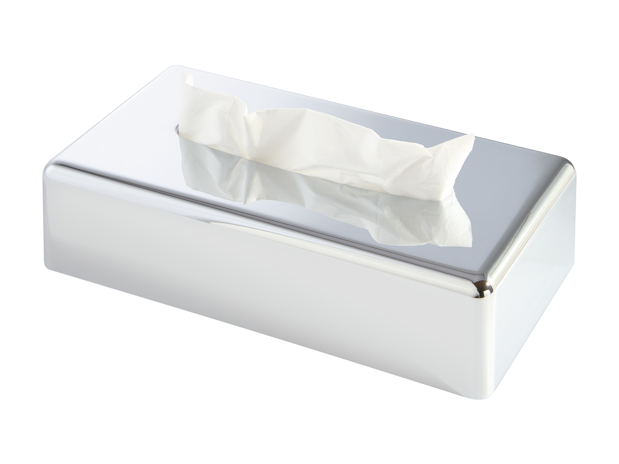 Rectangle Tissue Box Holder (Devon / TBC0002) in Chrome view 3