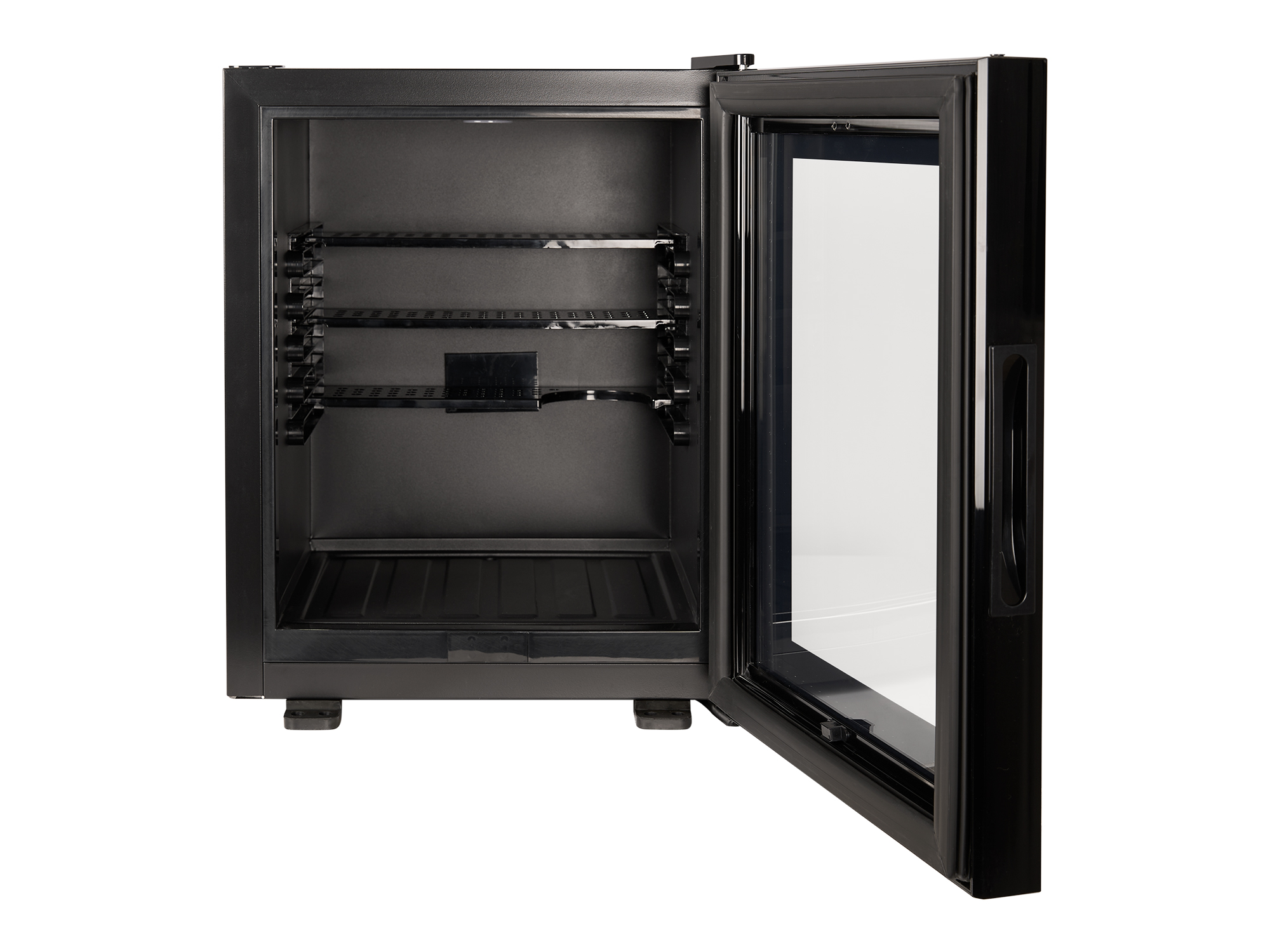 Eton 35L Glass Door Minibar with black interior view 7