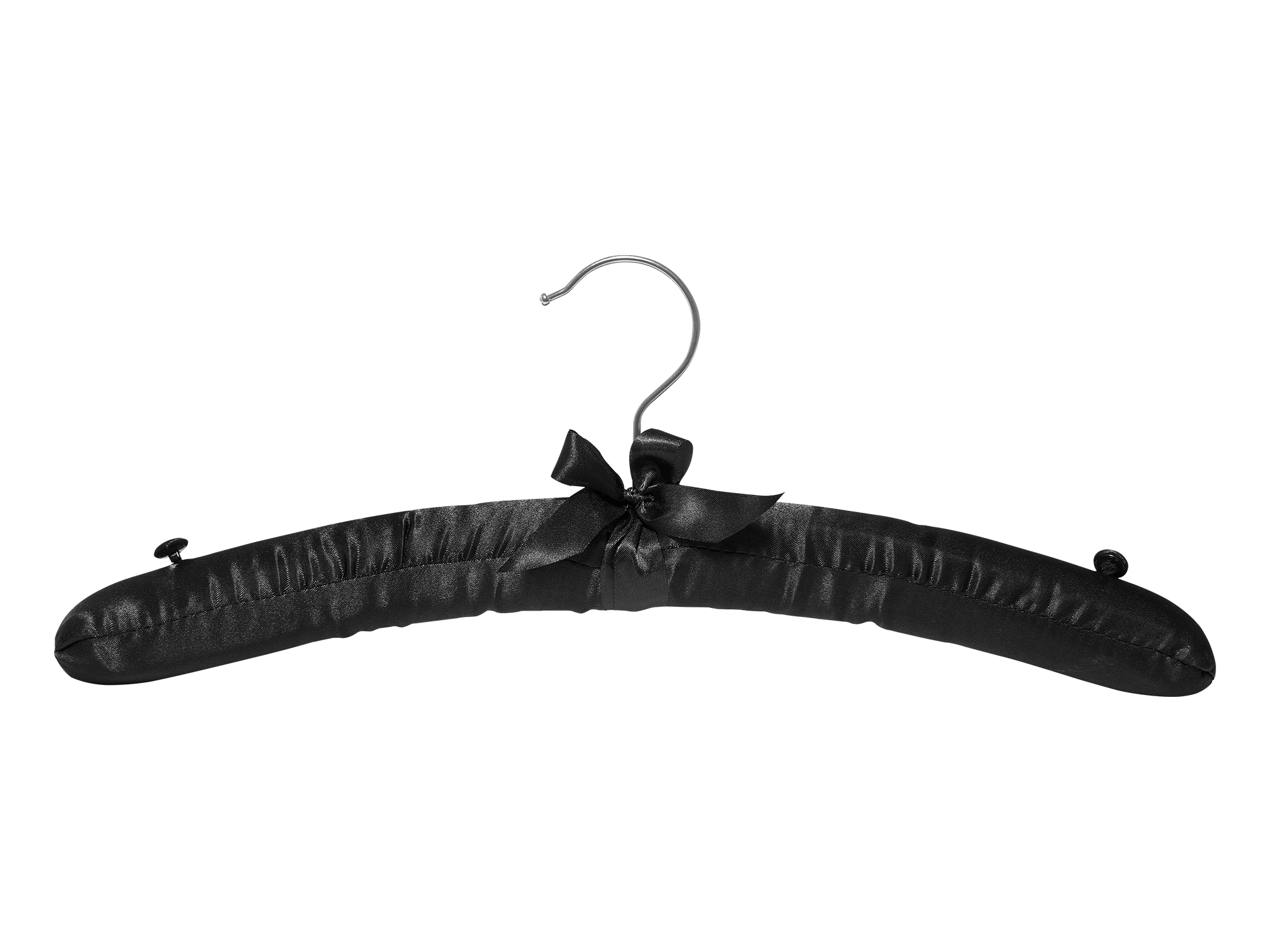 Saltaire Satin Guest Hanger in Black