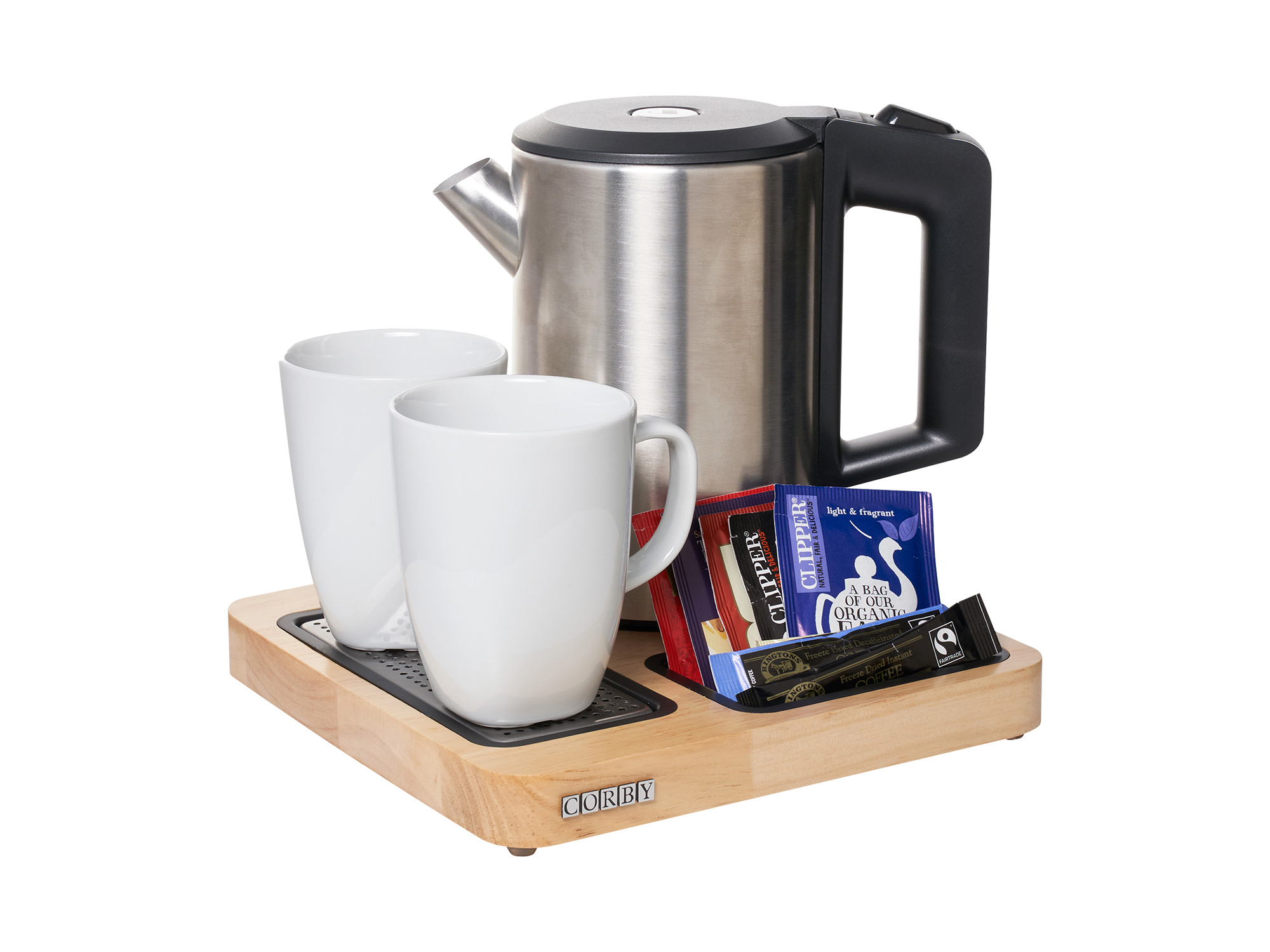 Canterbury Compact Welcome Tray in Light Wood view 7
