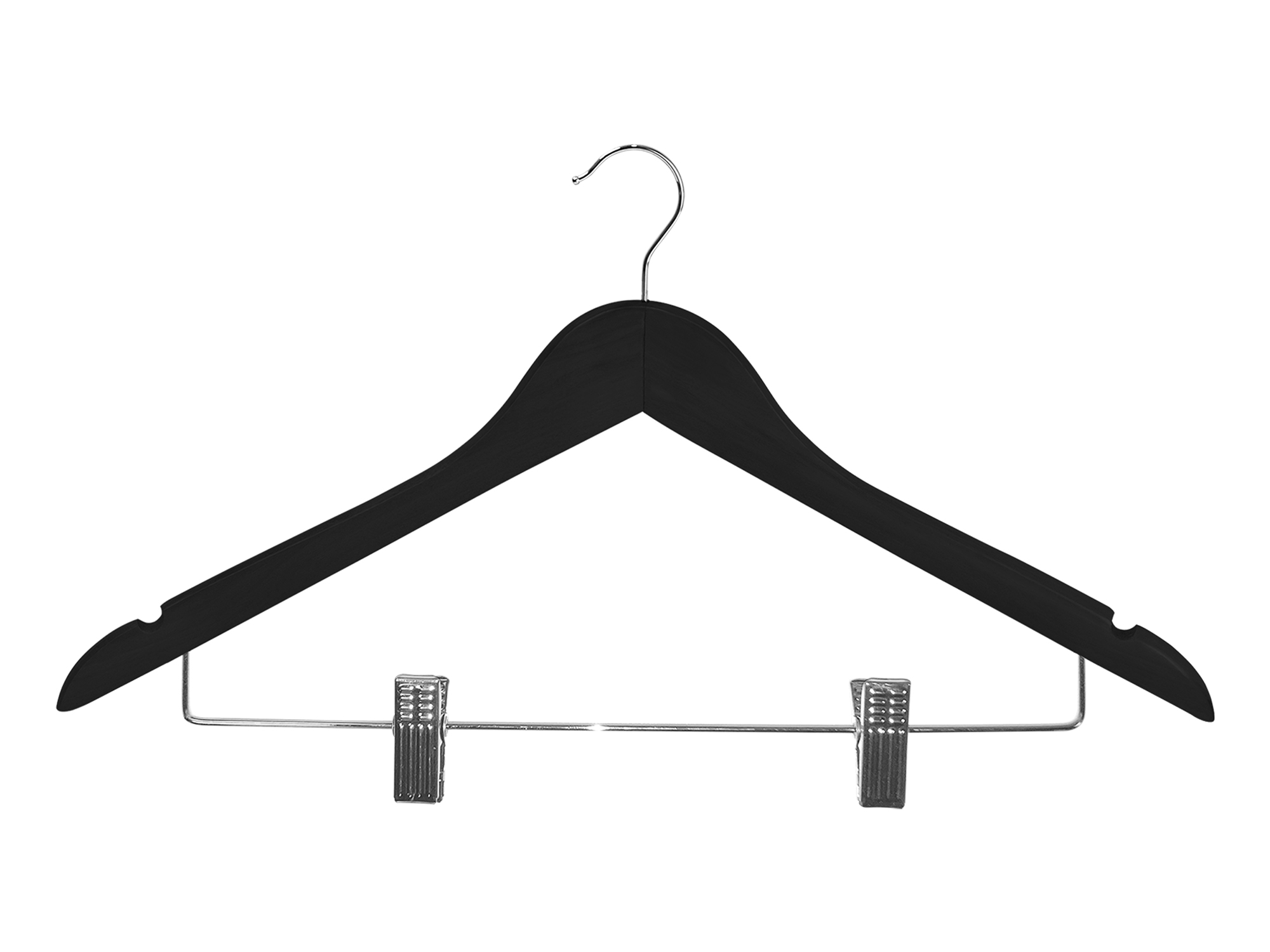 Burlington Guest Hanger with Clips in Black