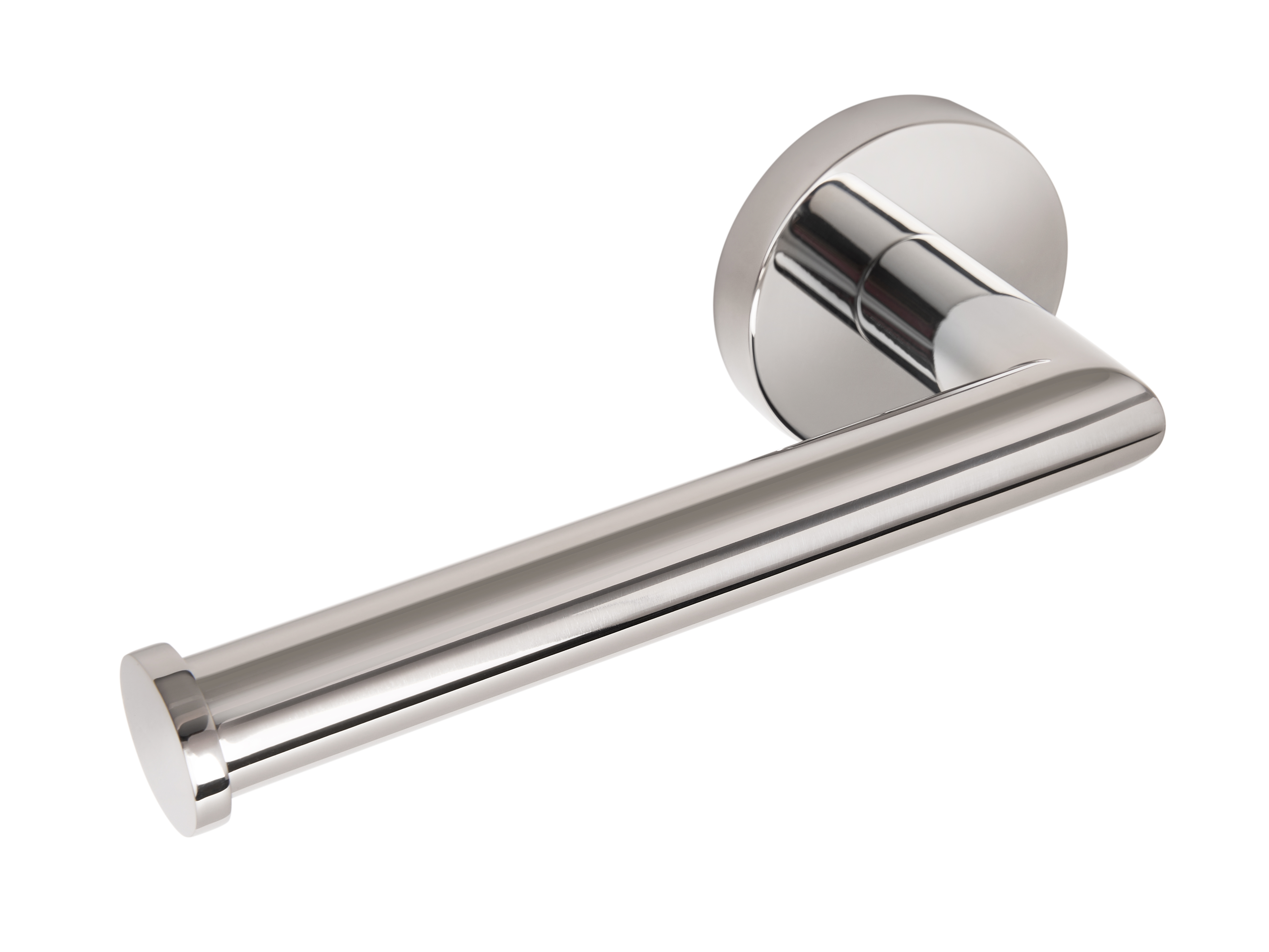 Harrogate Toilet Roll Holder in Polished Steel view 3