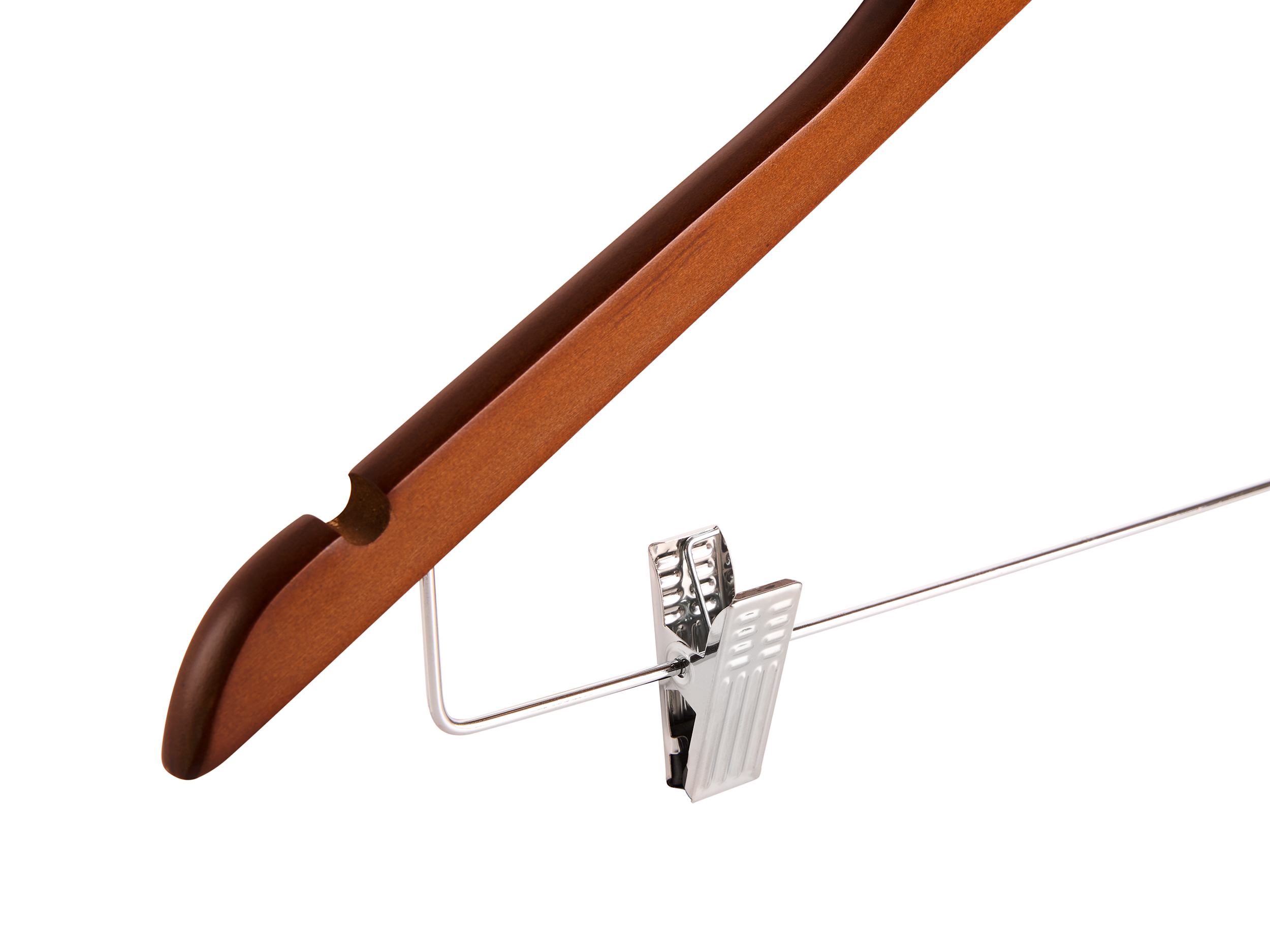Burlington Guest Hanger with Clips in Dark Wood view 4