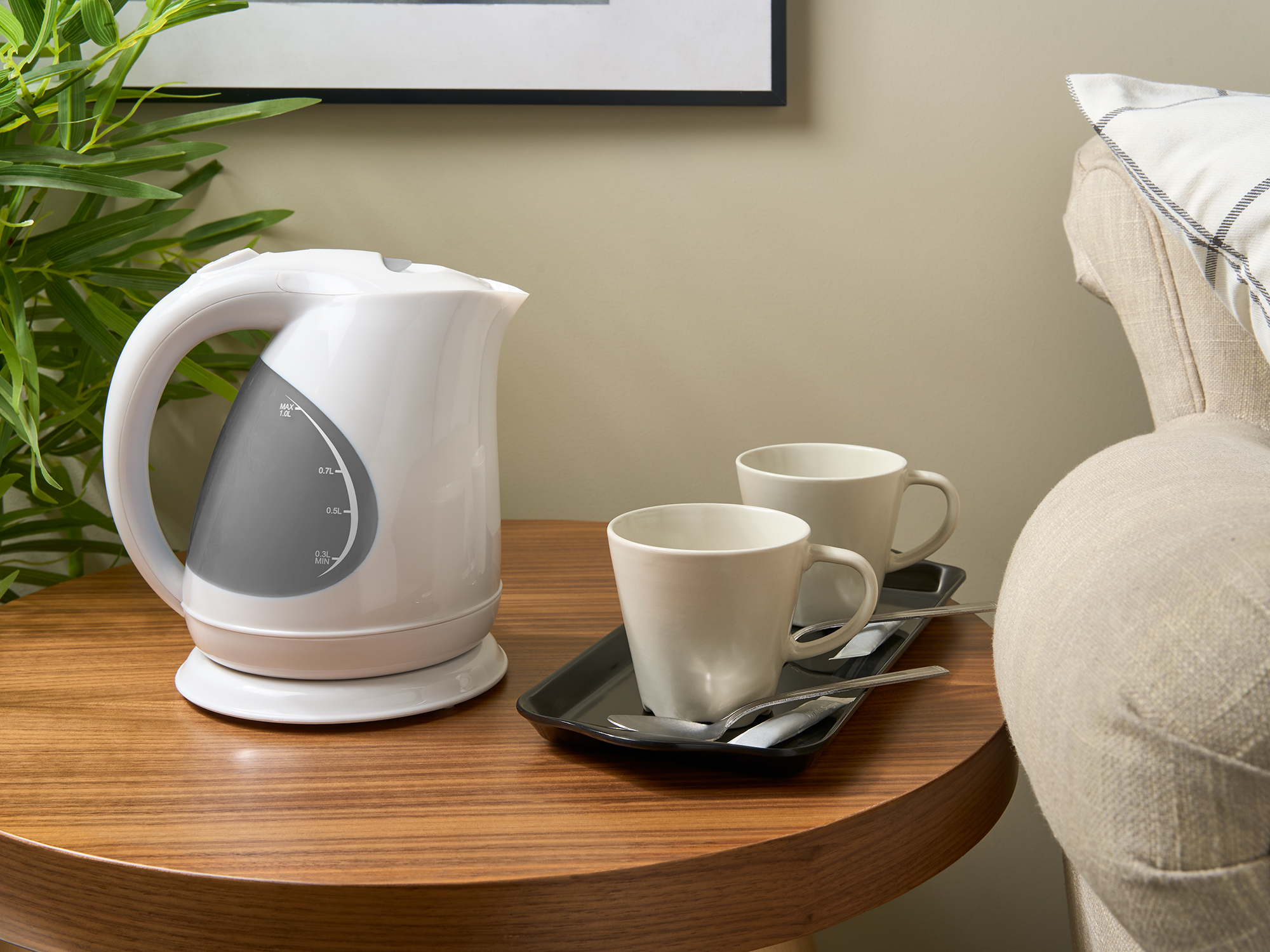 1L Kettle (Lancaster / KTL0004) in White view 2