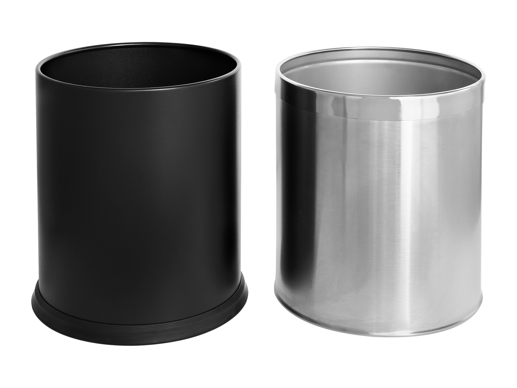 Thornton 9L Double Layer Bin in Brushed Steel view 3