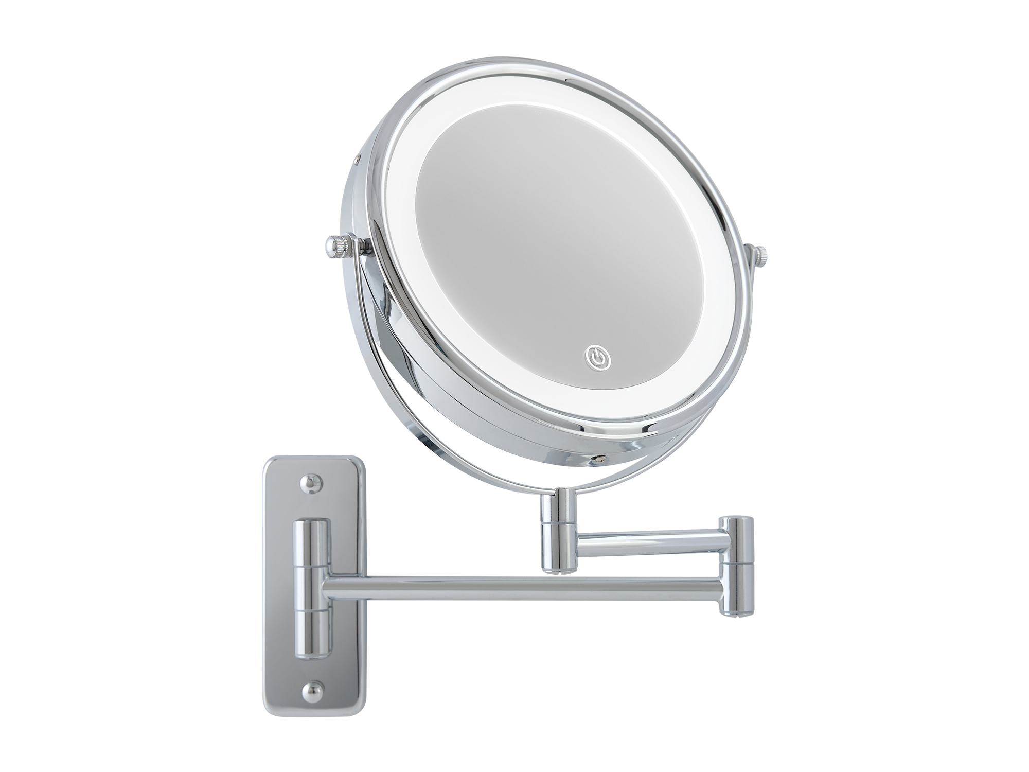 Winchester LED Wall Mounted Mirror in Chrome