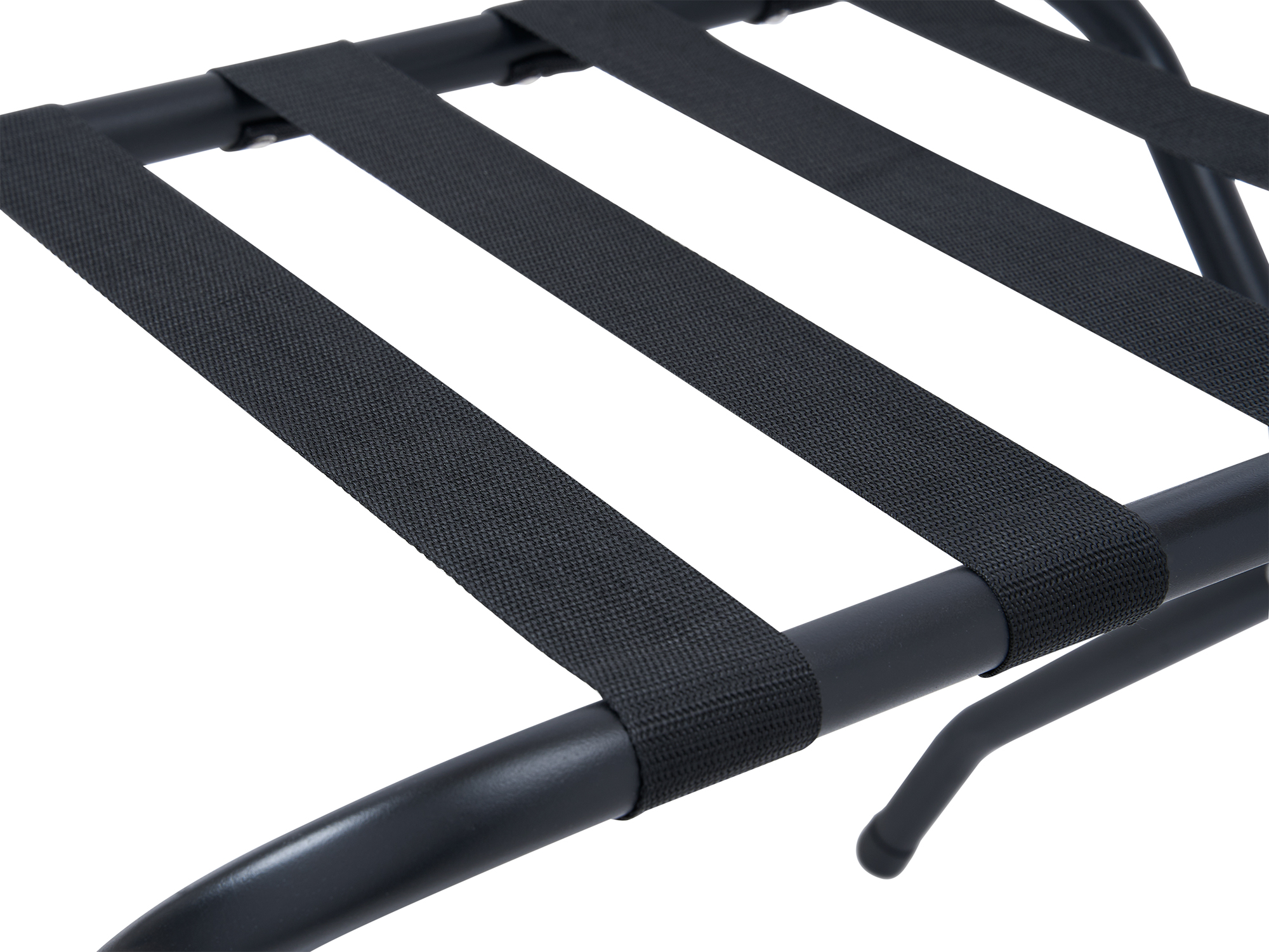 Metal Luggage Rack without Back (Ashton / LGR0002) in Black view 4