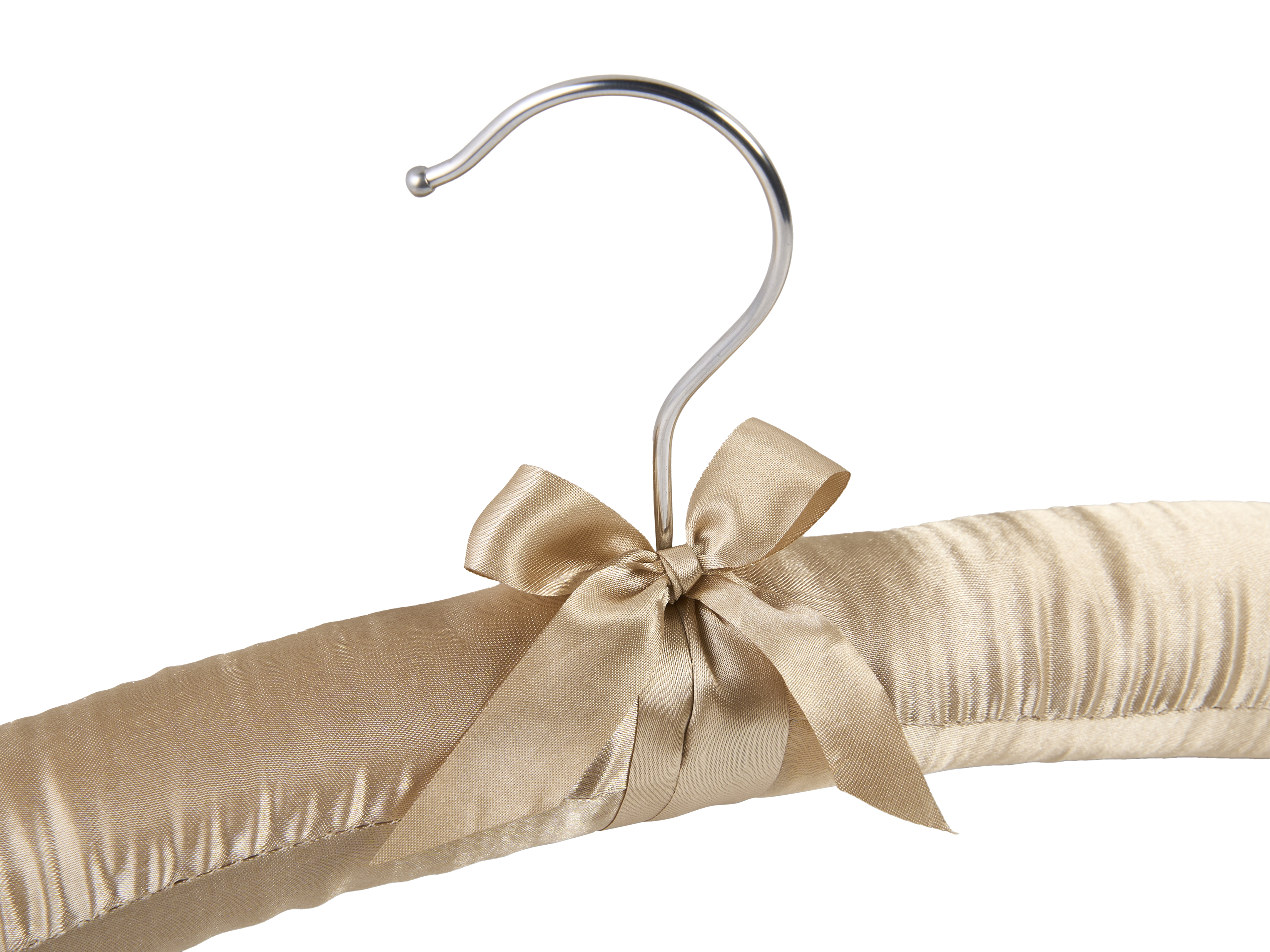 Saltaire Satin Guest Hanger in Champagne view 4