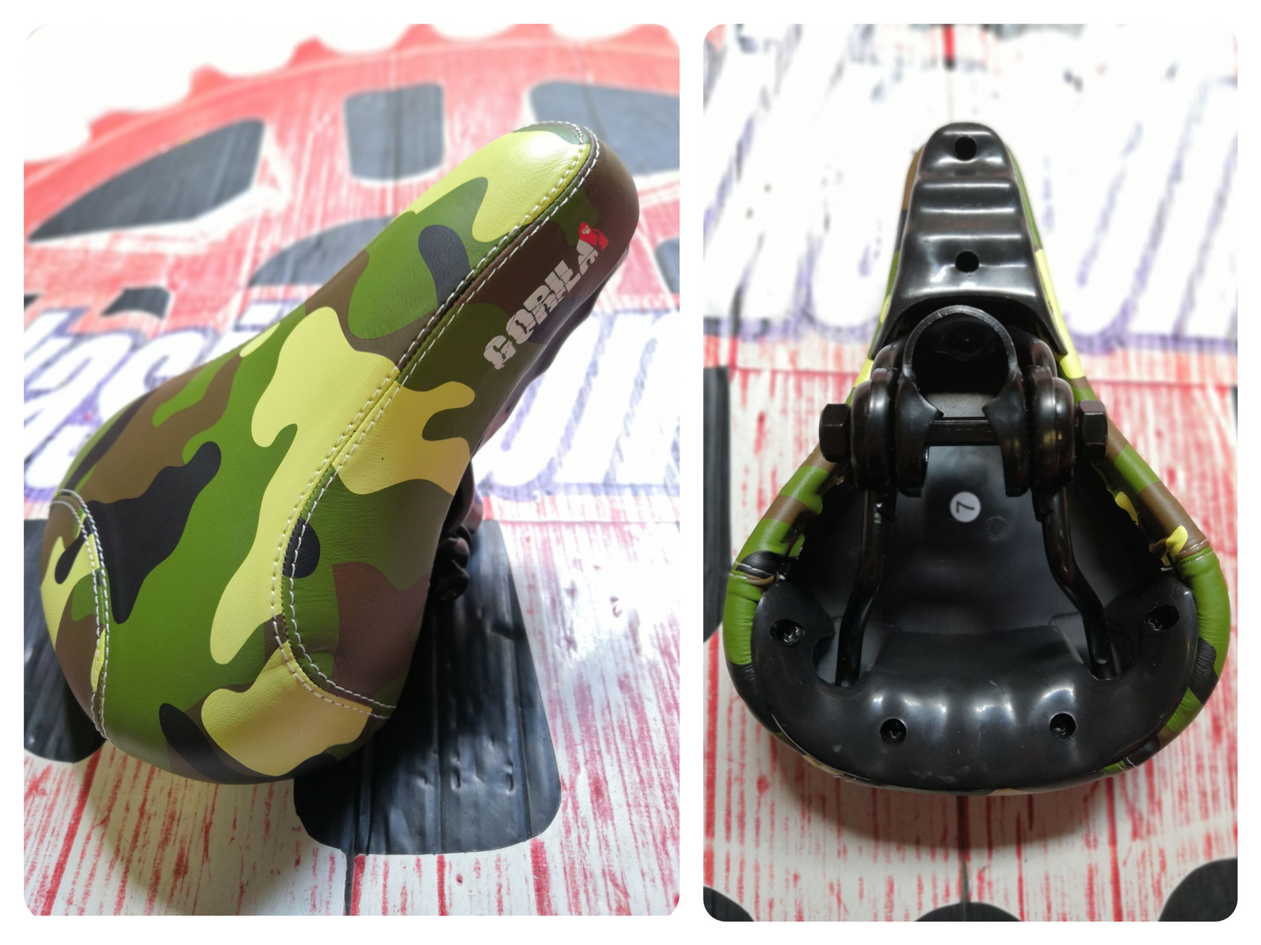 ASIENTO DE BARRAS GORILA JUMPER PIEZA CAMO