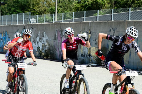 Schnelles Rennen auf der Pferderennbahn in Muttenz