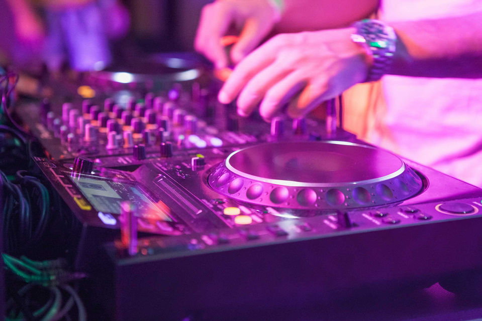 Pure Showband DJ. Pure Showband DJ working his magic producing pumping vibes!