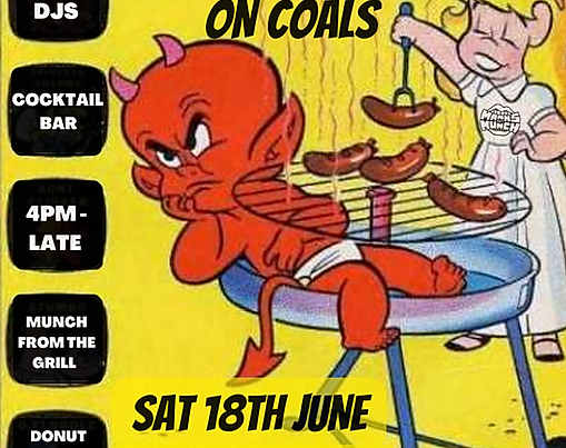 MANN'S GOT MUNCH ON COALS