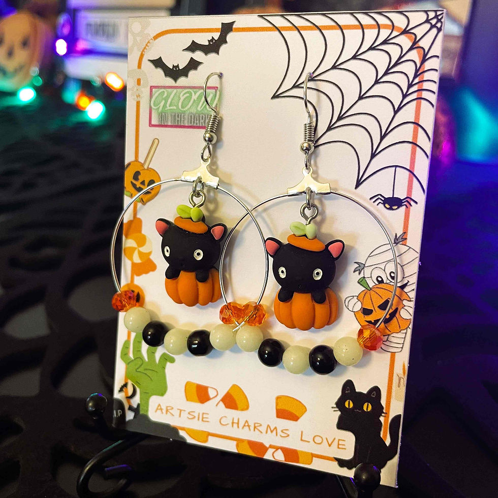 Thumbnail: Pumpkin Cat Charm