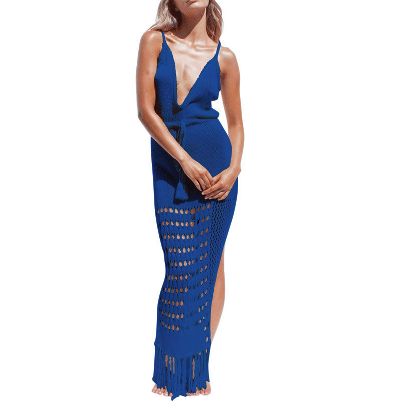 Thumbnail: Waist Beach Sundress Navy