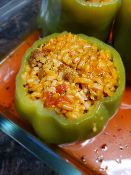 stuffed pepper, vegetarian
